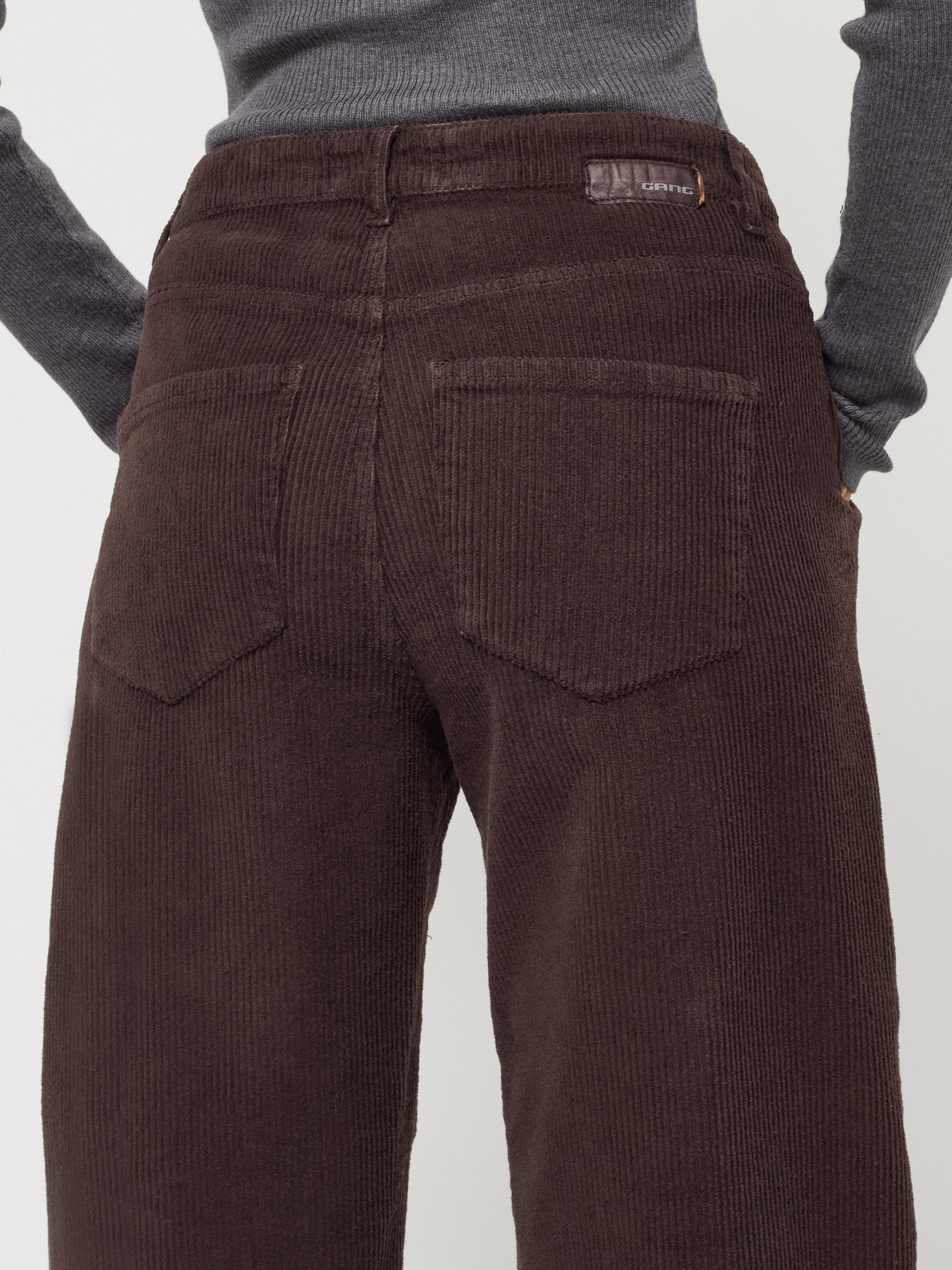 GANG Pantalon en velours côtelé »94VIA«  en coupe ballon, taille haute