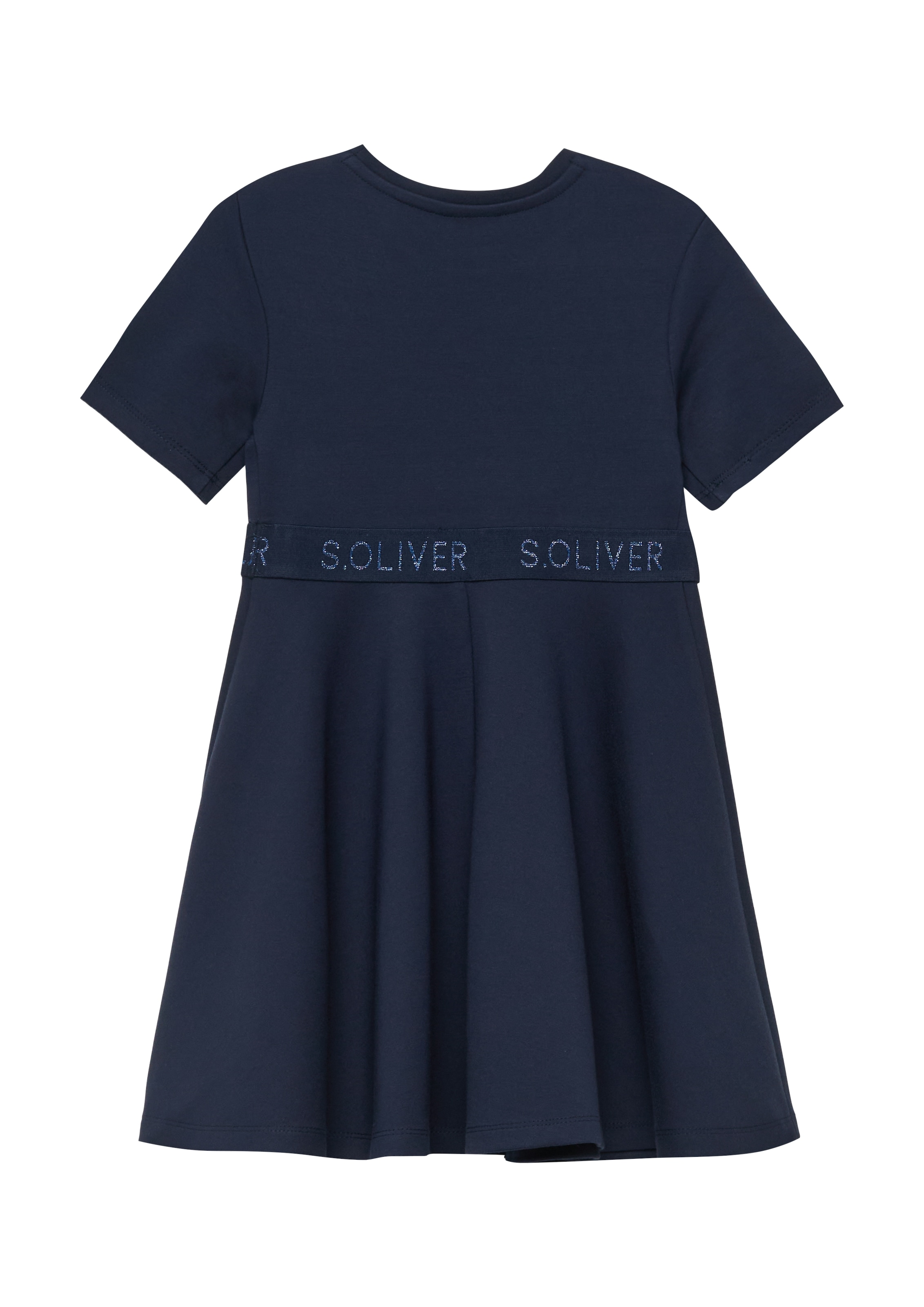 s.Oliver Junior Robe d'été mit Logo-Glitzertape