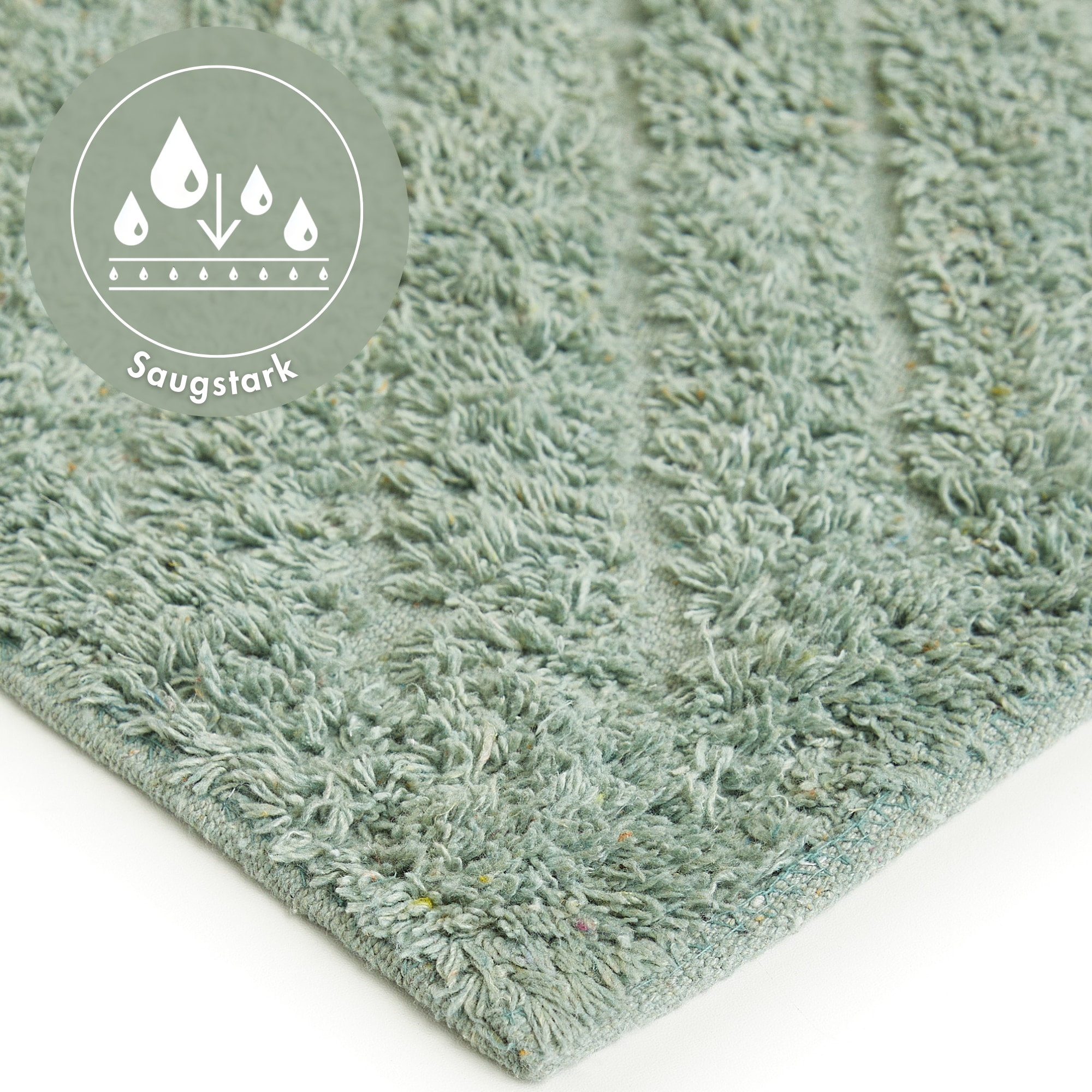 Andiamo Tapis de bain »Havanna, 50x80 cm« Höhe 7,5 mm Badteppich, Uni Farben, Hoch-Tief Effekt, verschiedene Designs