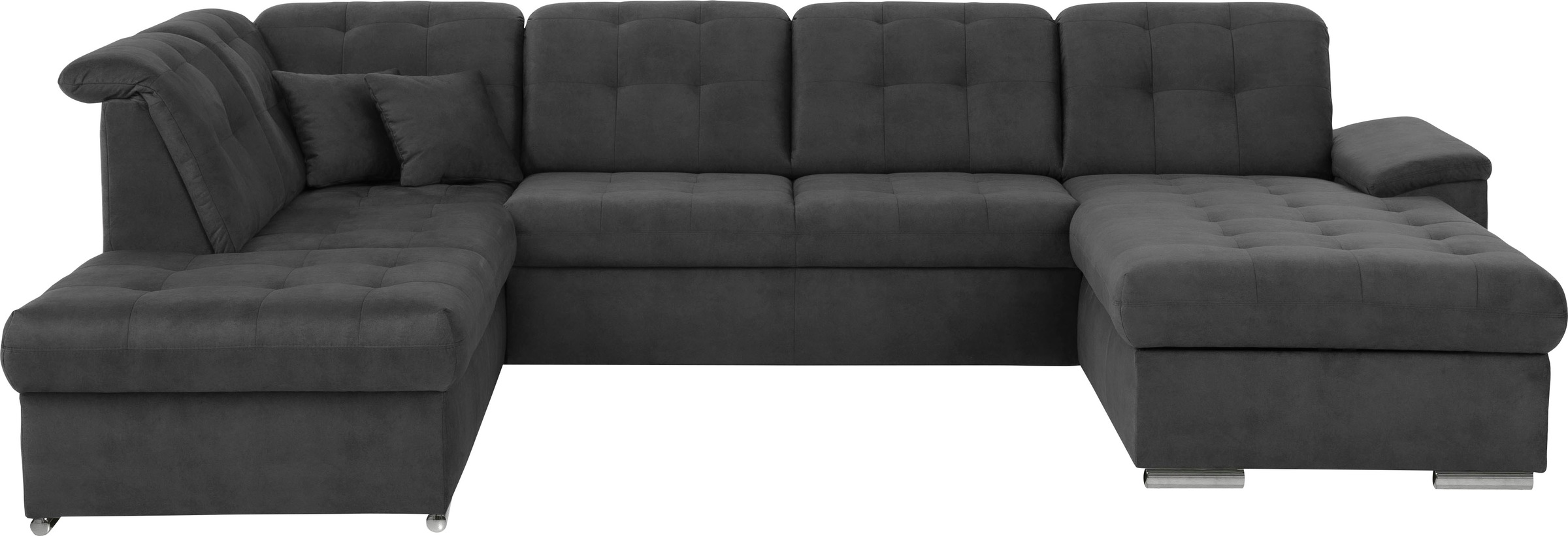 exxpo - sofa fashion Paysage de salon »Durango, aufwendige Sitz- und Rückenverarbeitung, bequem, U-Form« incl. réglage tête de lit, option fonction lit et coffre