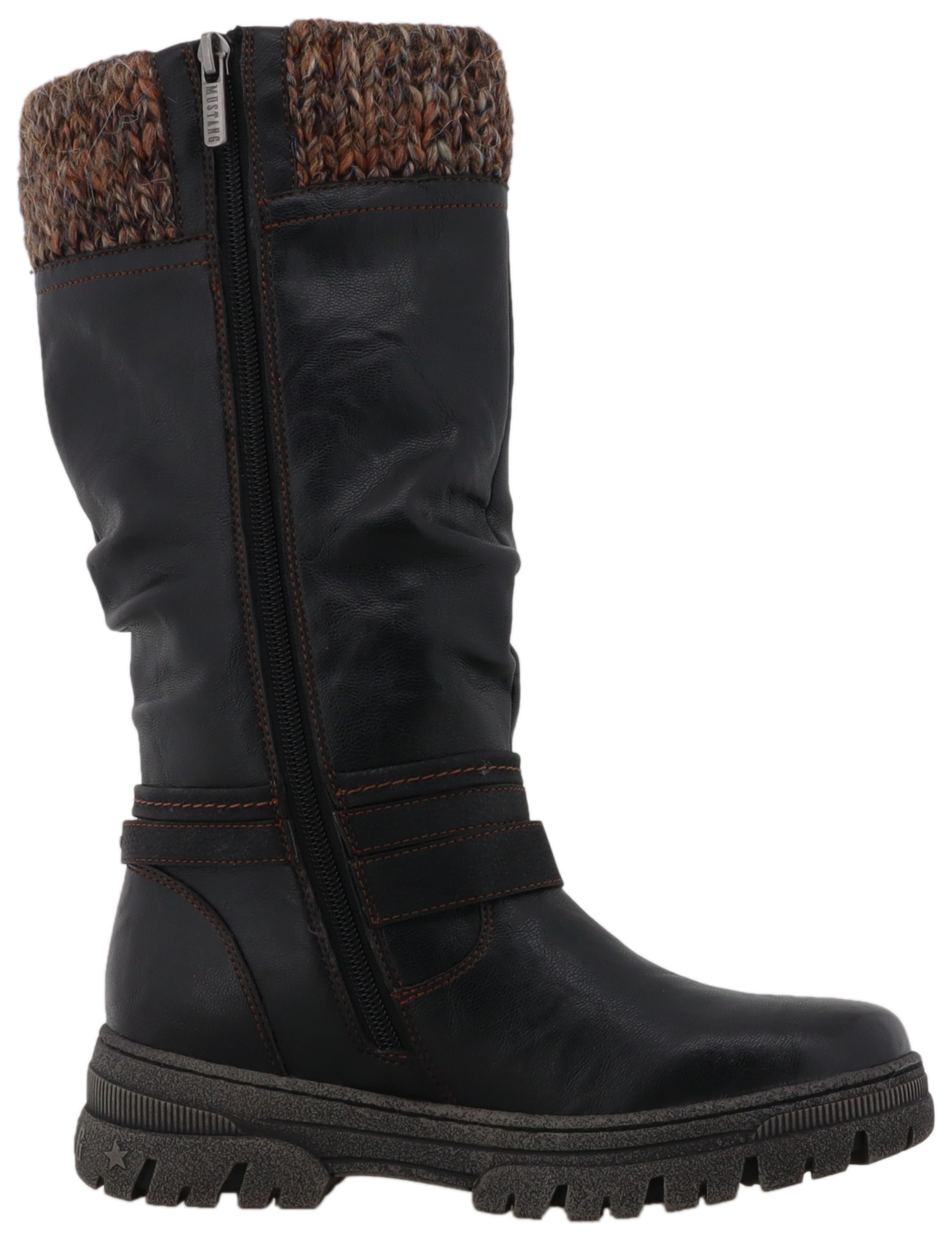 Mustang Shoes Bottes d'hiver »Tabitha«  bottes avec lanières décoratives et talon bloc
