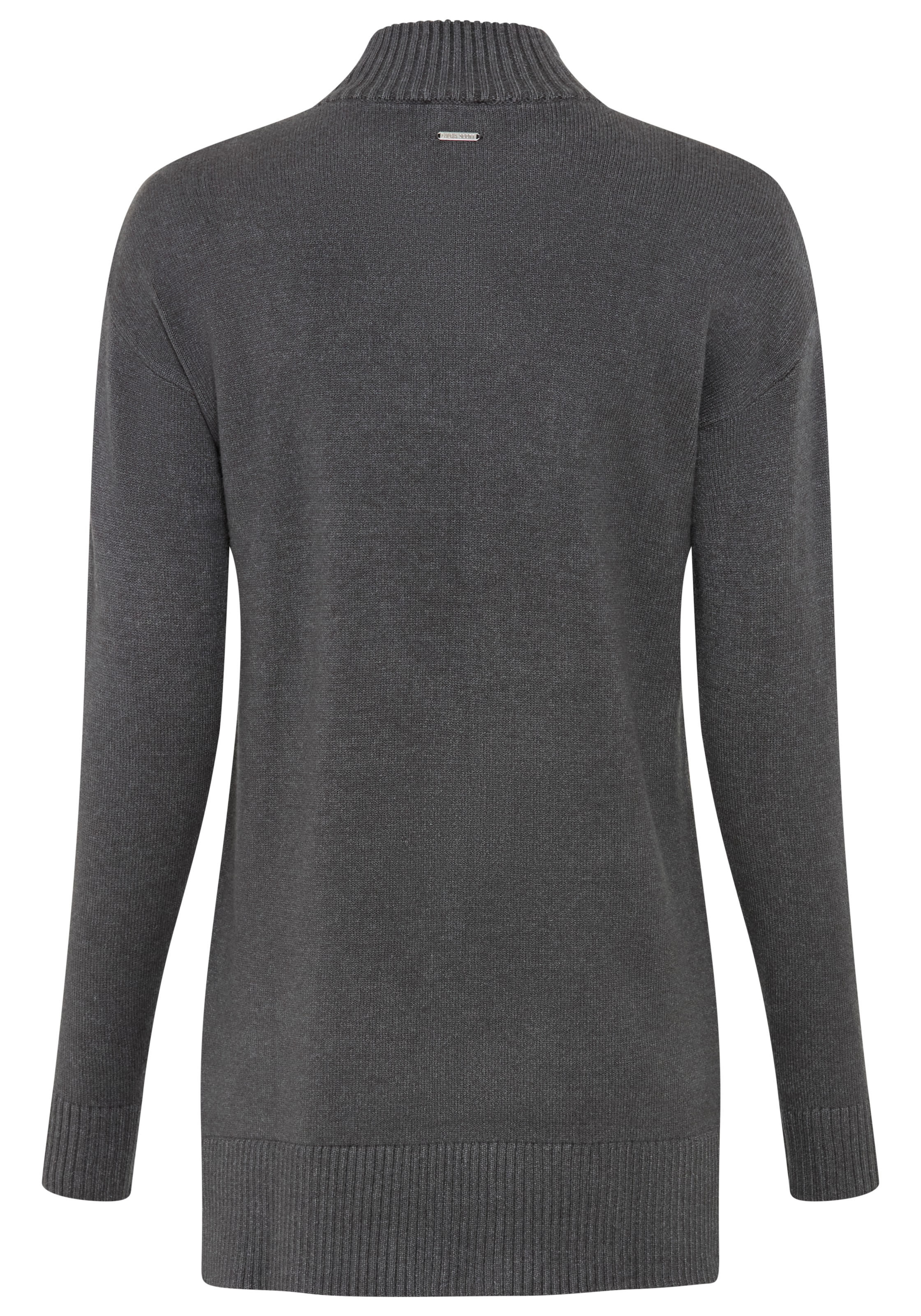 Laura Scott Pull en tricot »mit Stehkragen und Reissverschluss, lässig geschnitten« avec motif étoile