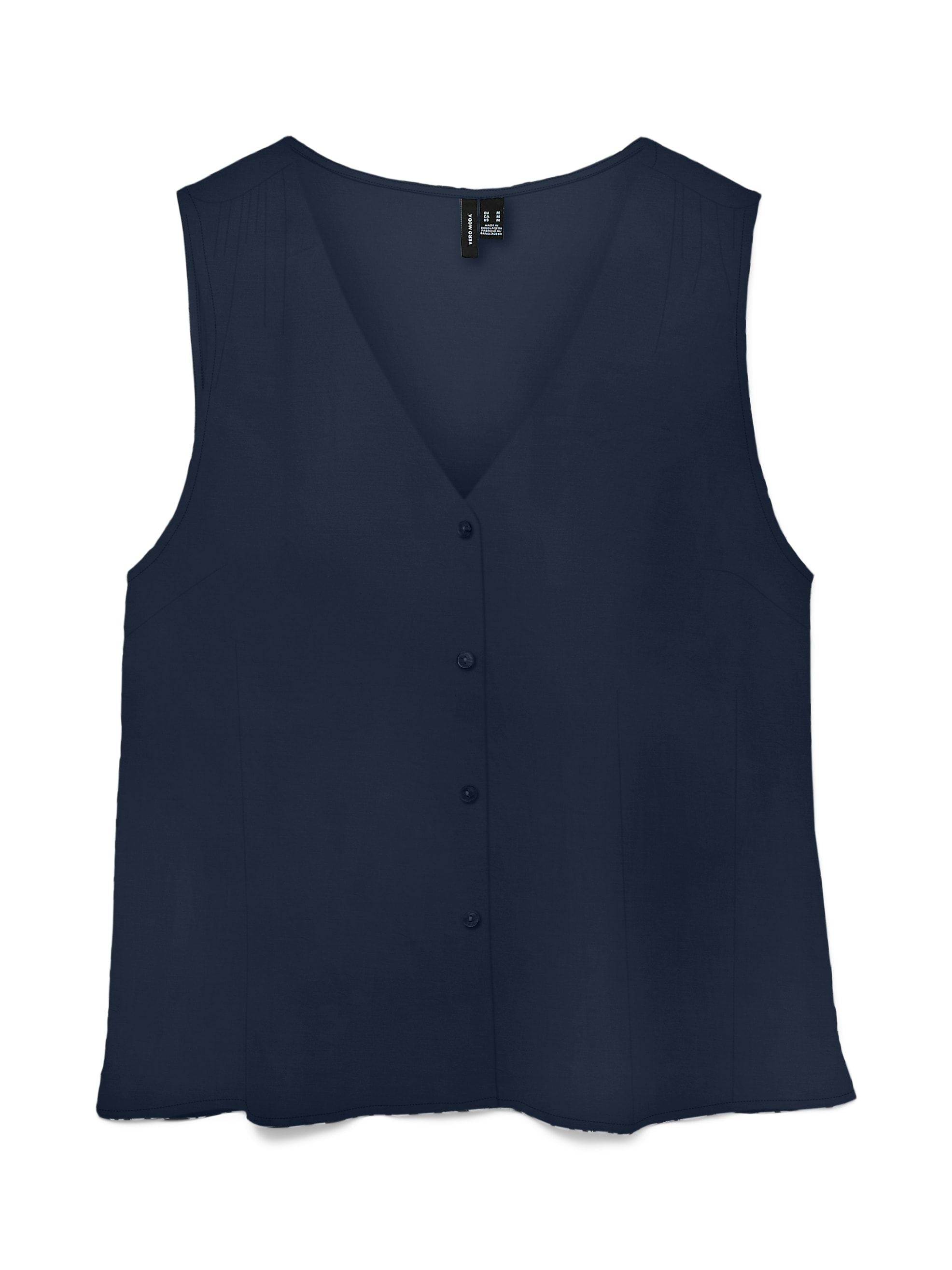 Vero Moda Shirttop »VMMENNY SL V-NECK TOP WVN GA« Viskose, regular fit