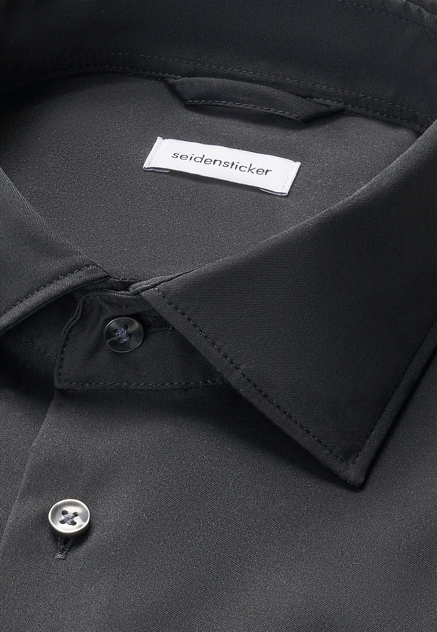 seidensticker Chemise d'affaires »Schwarze Rose« Regular 1/1 Kentkragen Uni