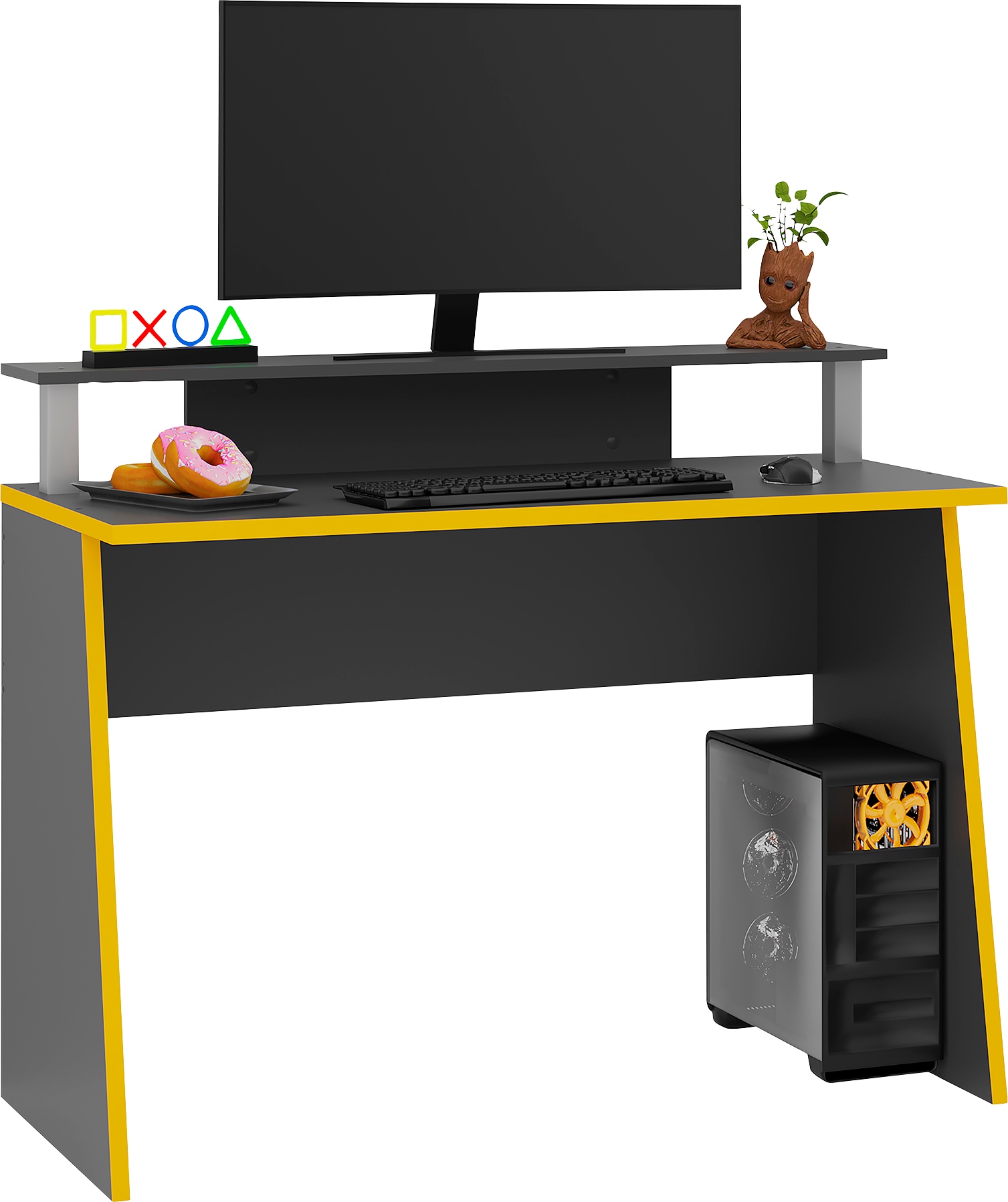 FMD Table de gaming »Zocker« Breite 117 cm