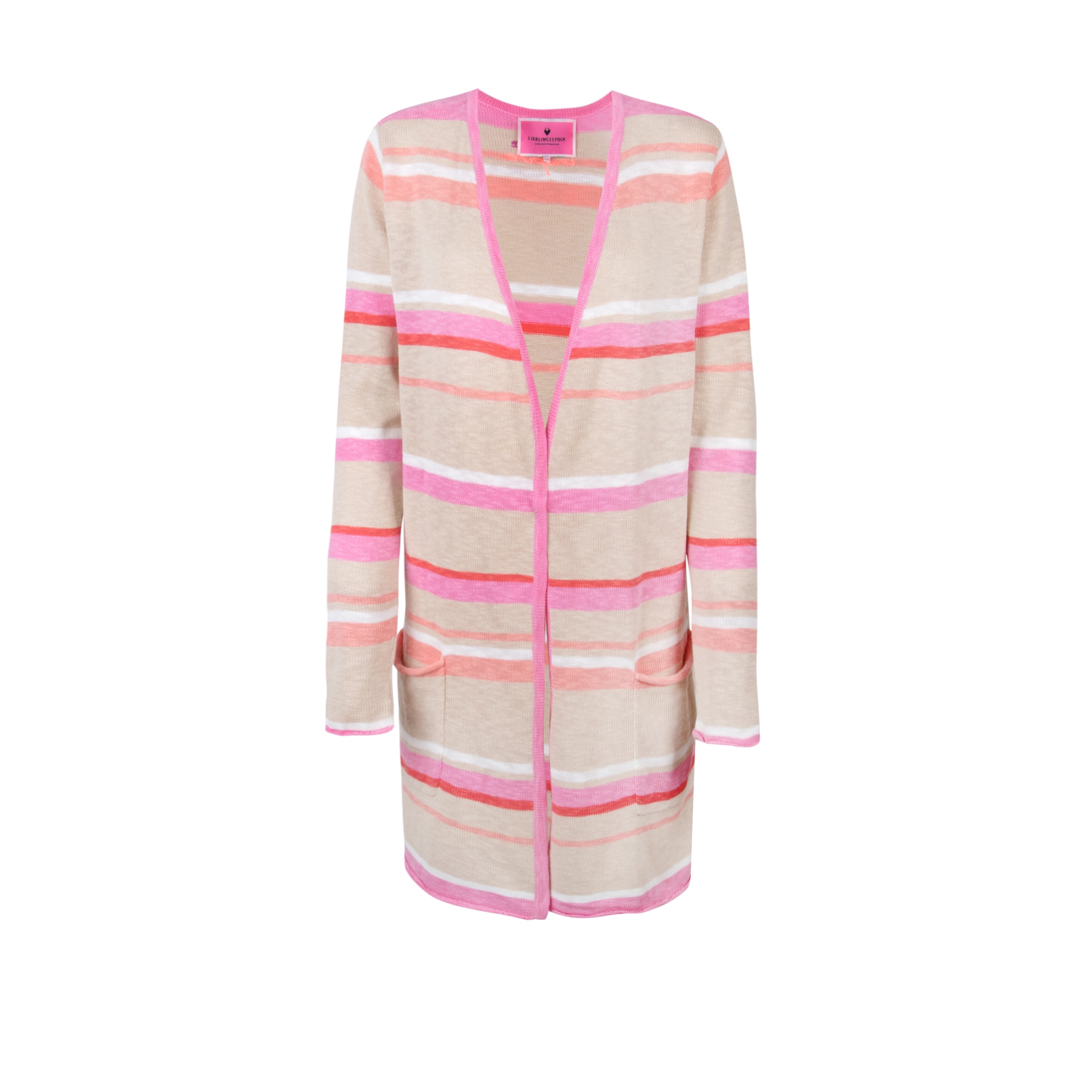 Lieblingsstück Longstrickjacke »SinaL« mit allover Streifendessin