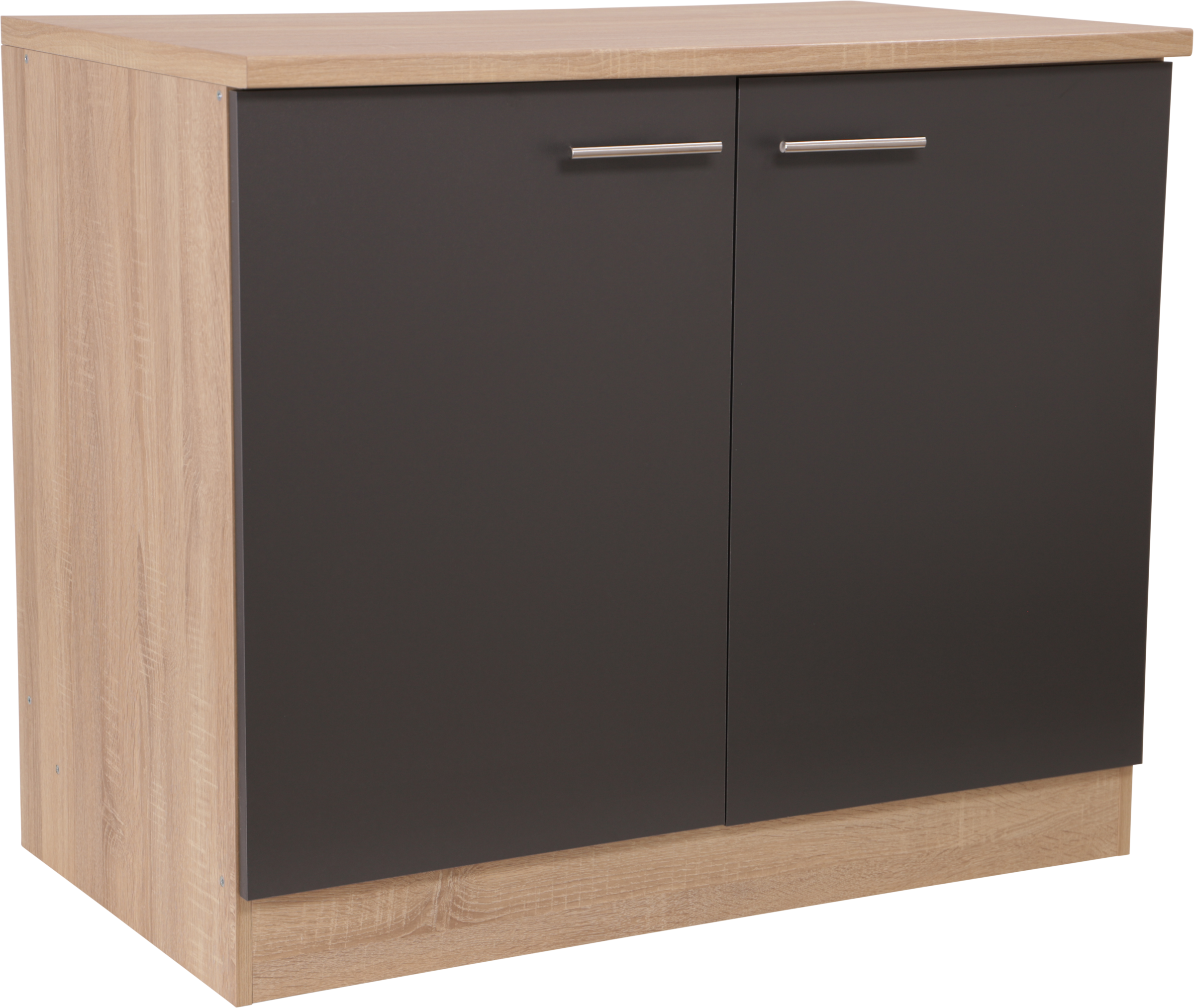 RESPEKTA Meuble évier »Merle« Breite 100 cm, Soft-Close, Griffe aus Metall, 85 cm Arbeitshöhe