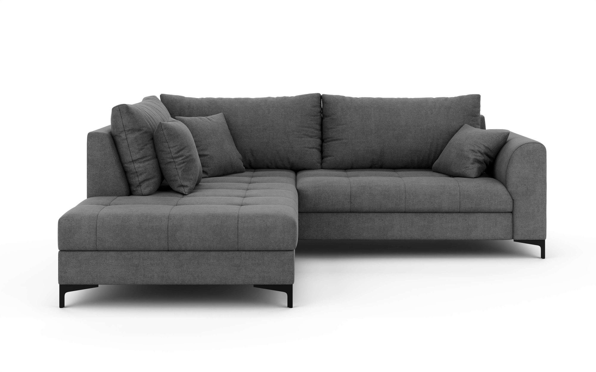 GOODproduct Canapé d'angle »LEEVKE Design-Sofa mit Ottomane rechts/links bestellbar, Breite 232 cm« in vielen modernen Farben erhältlich, belastbar bis 480 kg