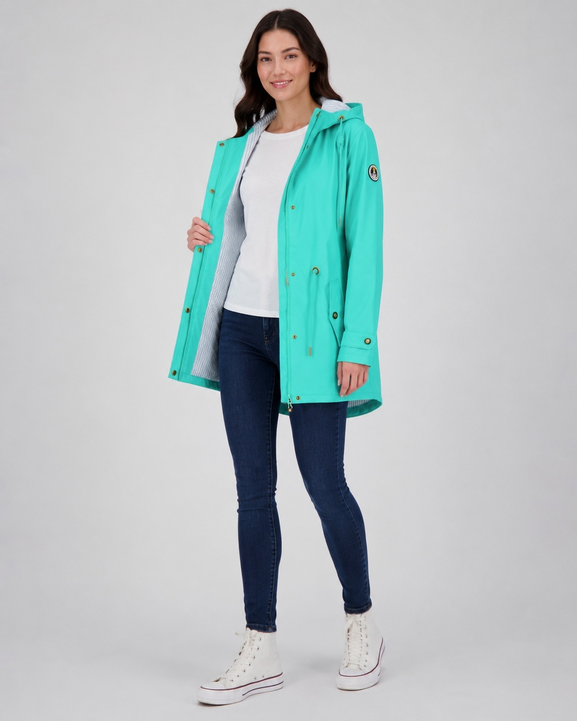 ankerglut Veste de pluie »Friesennerz ankerglutliebe WOMEN« avec capuche également disponible en grandes tailles