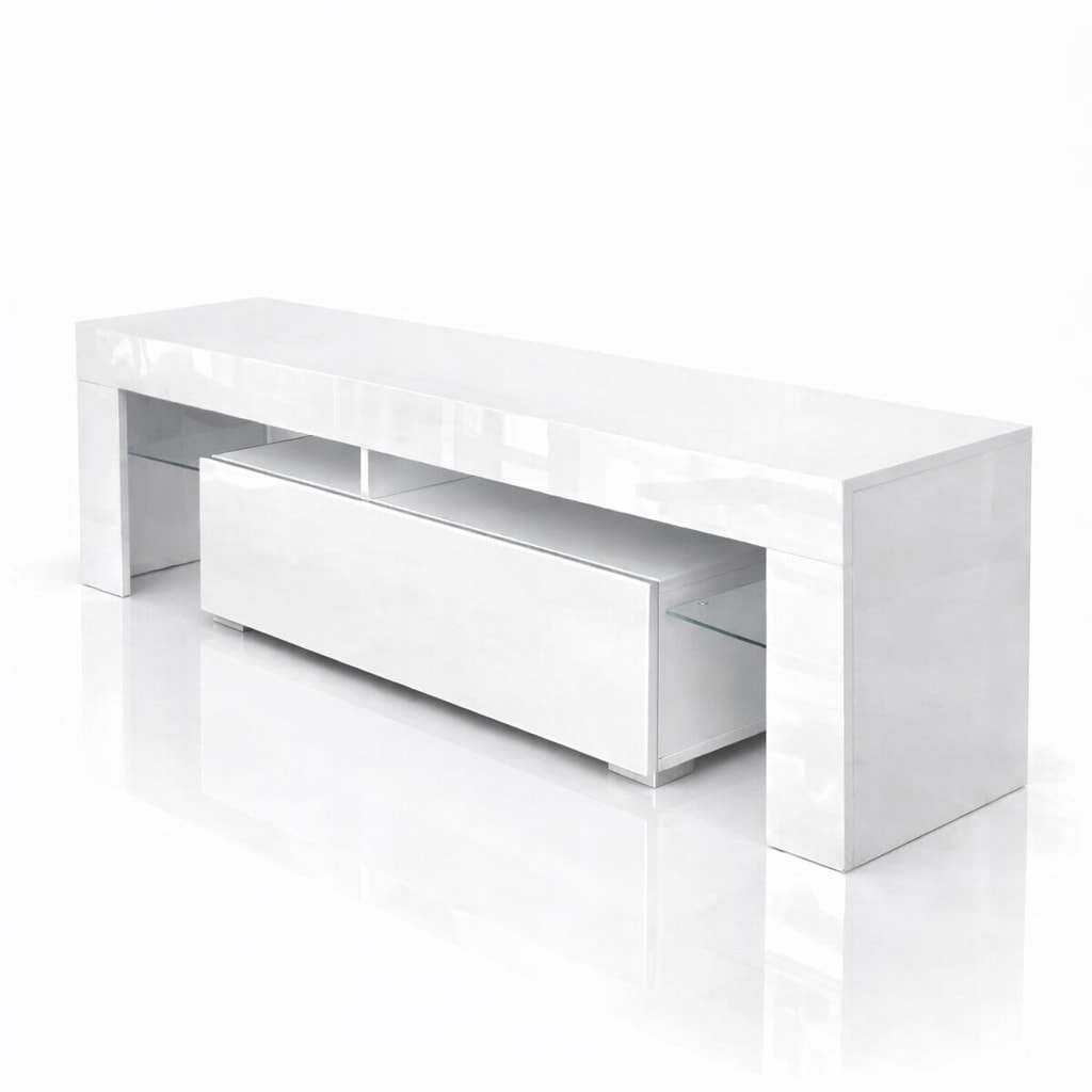 GOODproduct Table basse »MONICA, TV-Board, TV-Kommode, TV-Schrank, TV-Unterschrank, TV-Möbel« Modernes Hochglanz TV-Board in 2 Farben, grifflos mit Push-to-Open