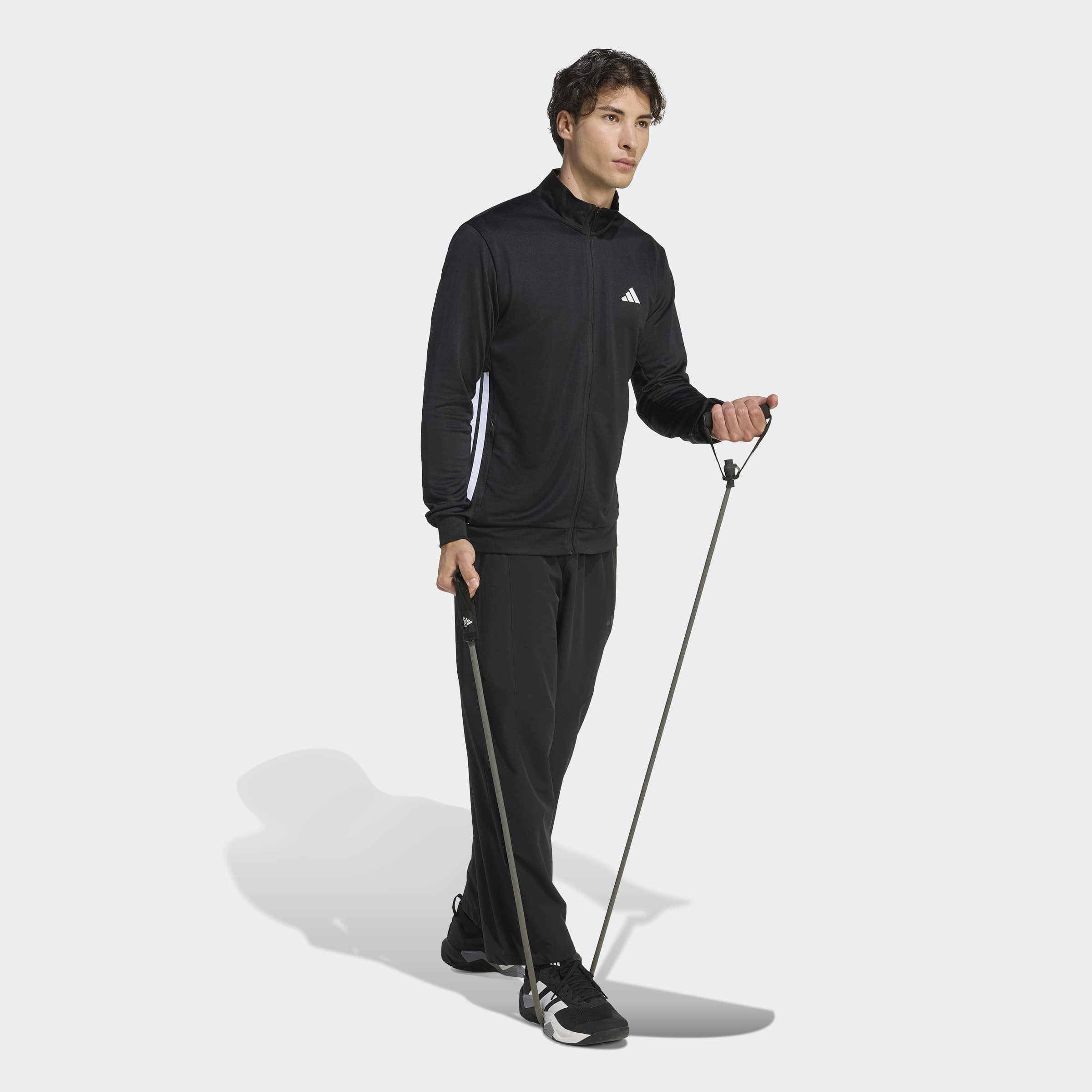 adidas Performance Veste d'entraînement »WORKOUT ESSENTIALS ALL-SET 3-STREIFEN KNIT«