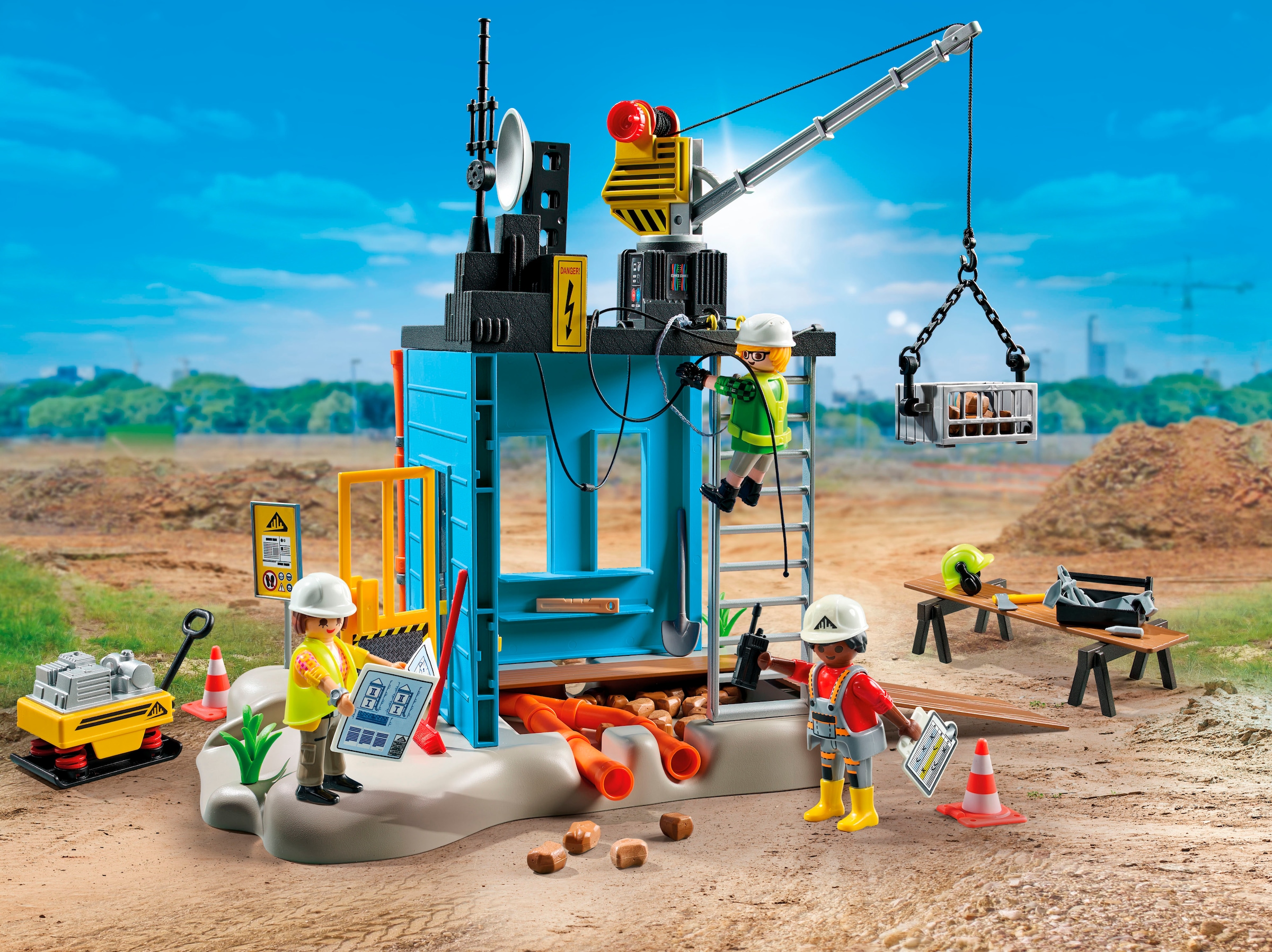 Playmobil® Jeu de construction »Baustelle (71650), Action Heroes« Made in Europe