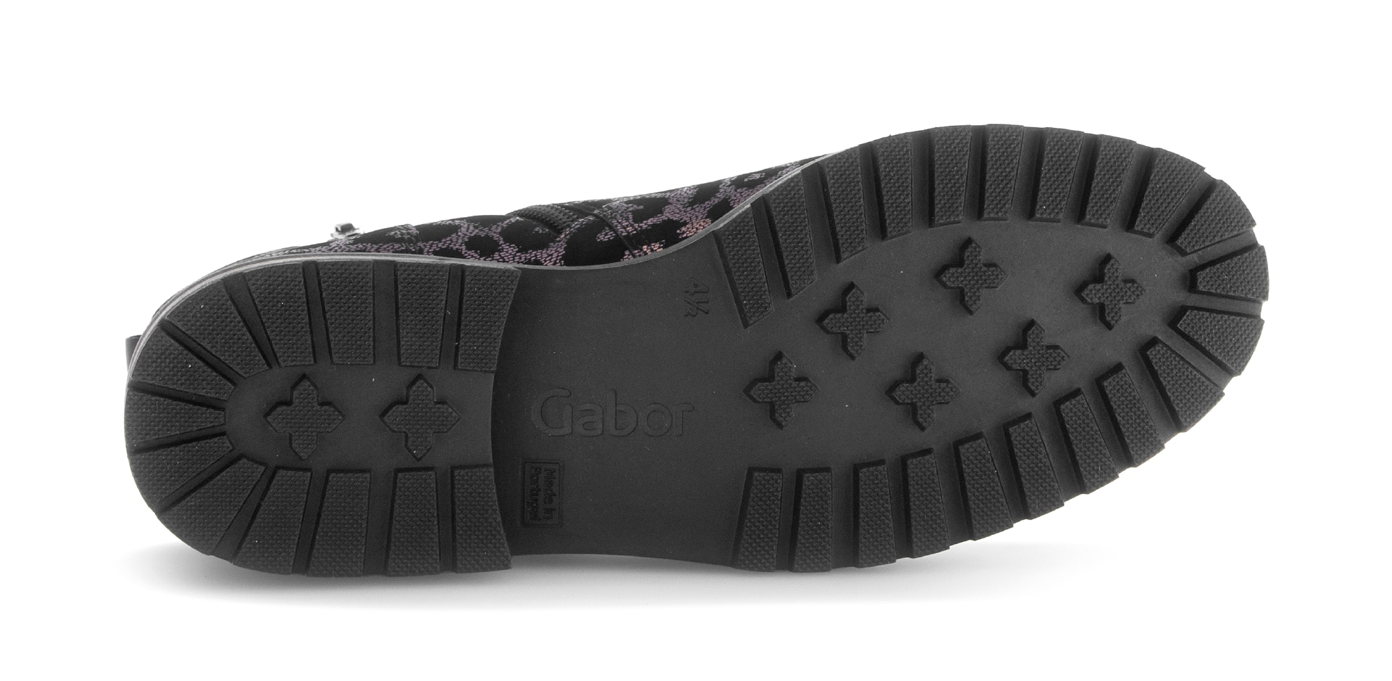 Gabor Schnürstiefelette »PISA«  , Blocakabsatz, Schnürboots im Animal-Look, Komfortweite G