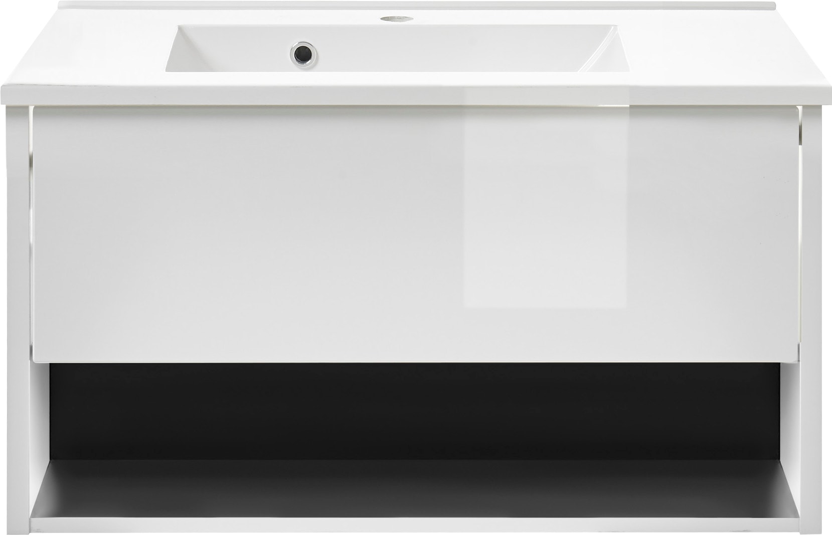 PLACES OF STYLE Badmöbel-Set »Studio Line, Bad im modernen Design, 5-teiliges Badezimmer« 5 Stk. tlg.