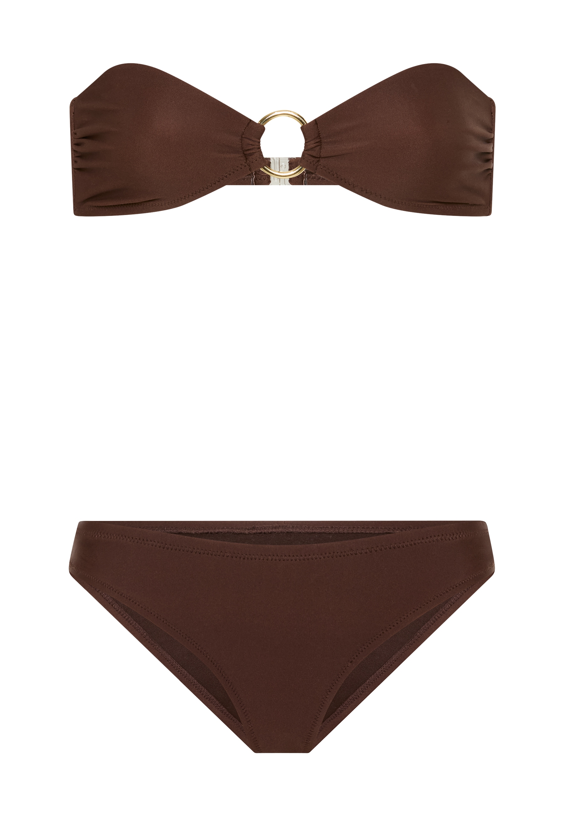 LSCN by LASCANA Bikini bandeau mit Zierring zwischen den Cups