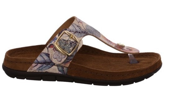 Rohde Zehentrenner »Rodigo-D«  , Keilabsatz, Sommerschuh, Schlappen mit Memory Funktion