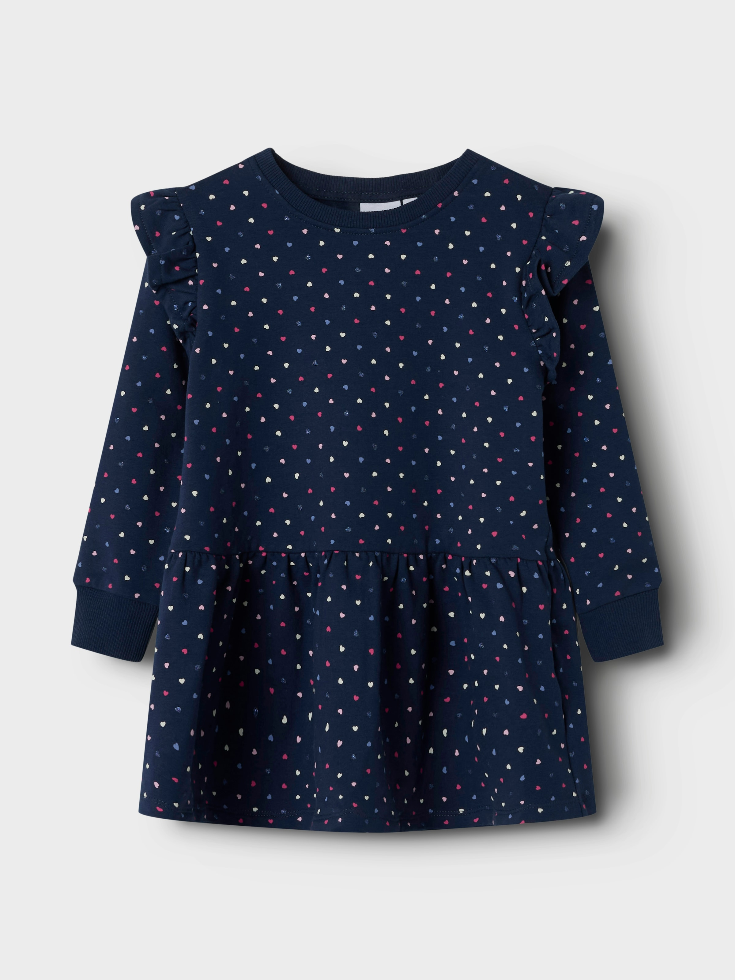 Name It Mini-robe »NMFOEANA LS SWE DRESS BRU PB«