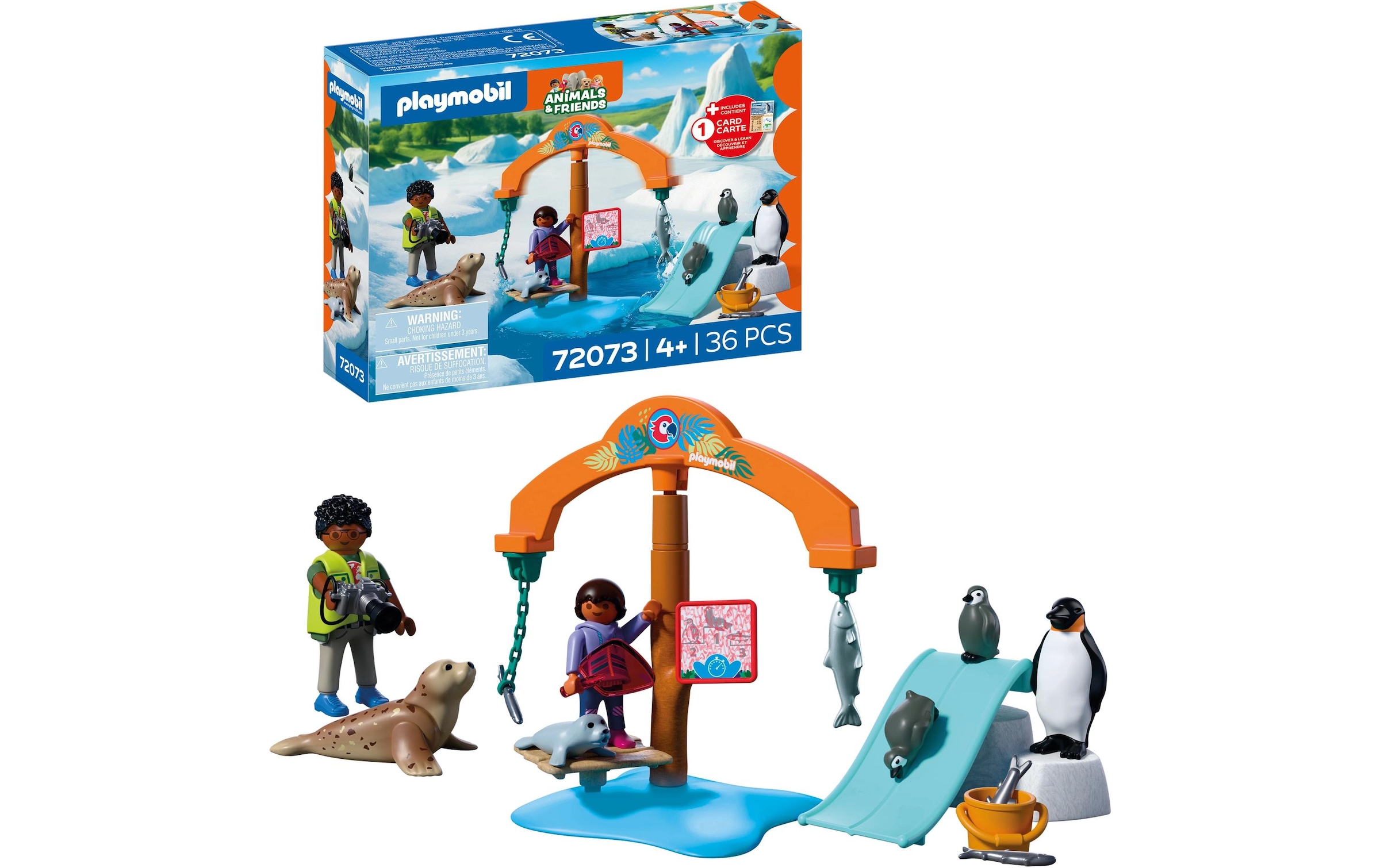 Playmobil® Konstruktions-Spielset »Zoo: Eis-Expedition (72073), Animals & Friends«