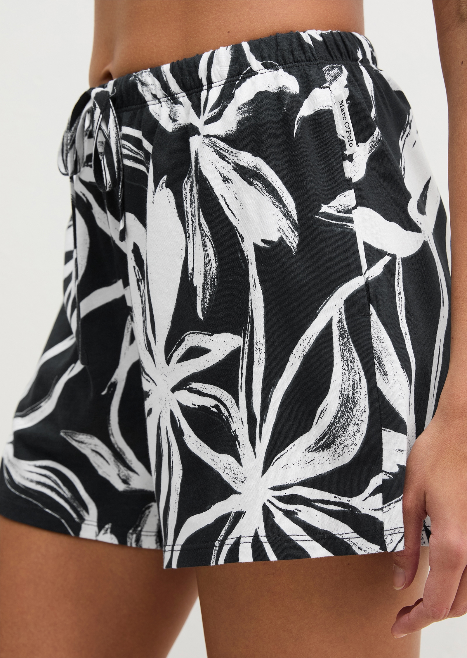 Marc O'Polo Short de nuit »Mix N Match Cotton Modal«  mit floralem Print, seitlichen Taschen
