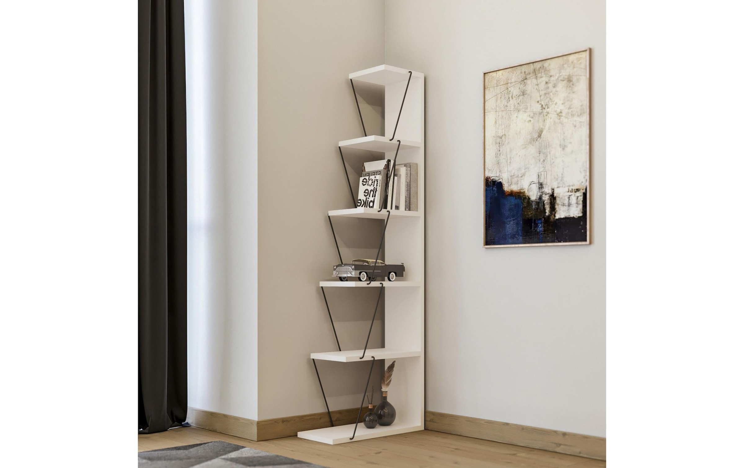 WOODY FASHION Regal »Tlos 50 x 150 x 22 cm, Weiss«