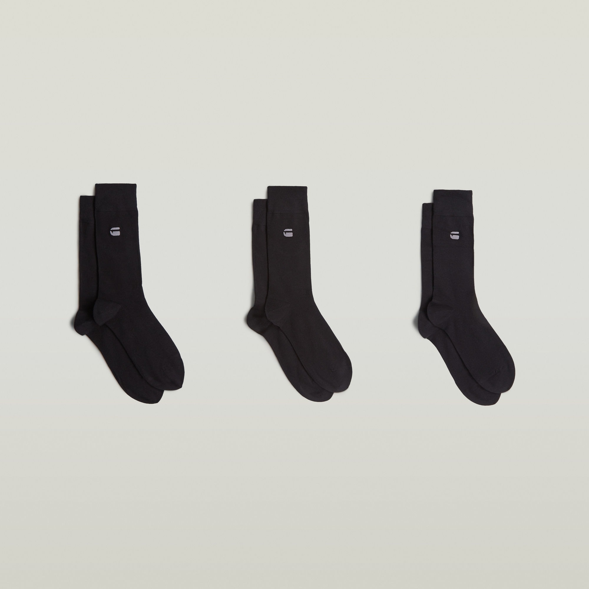 G-STAR Socken »SAGE, 3 PACK SOCKS« Packung, 3 Paar tlg. unifarben mit Logostickerei