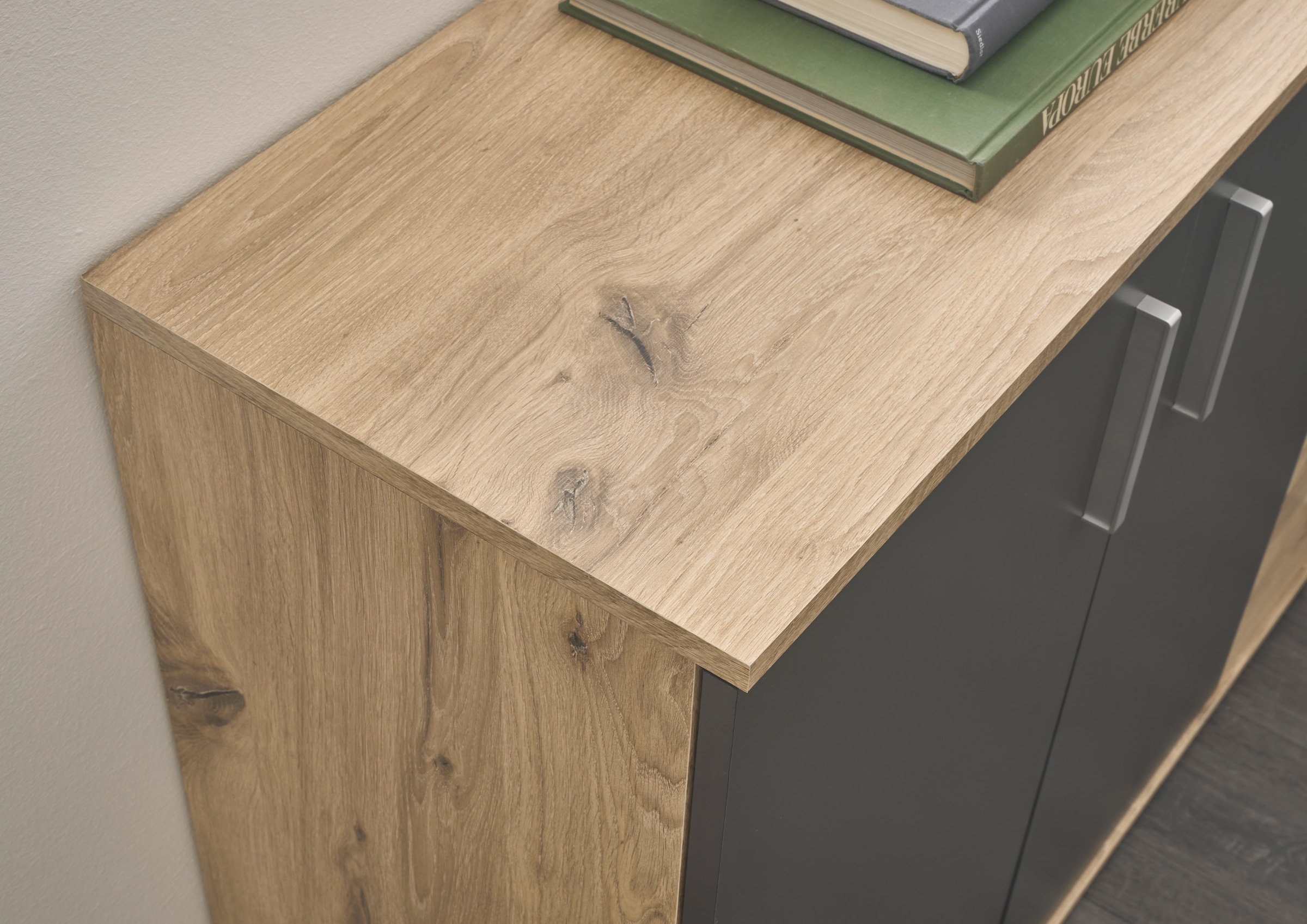 HBZ Kommode »BC-Drift-2, Mehrzweckschrank Stellmass BxHxT 60x84x35 cm« 1 Stk. tlg. Schrank mit 2 Türen und 1 Einlegeboden