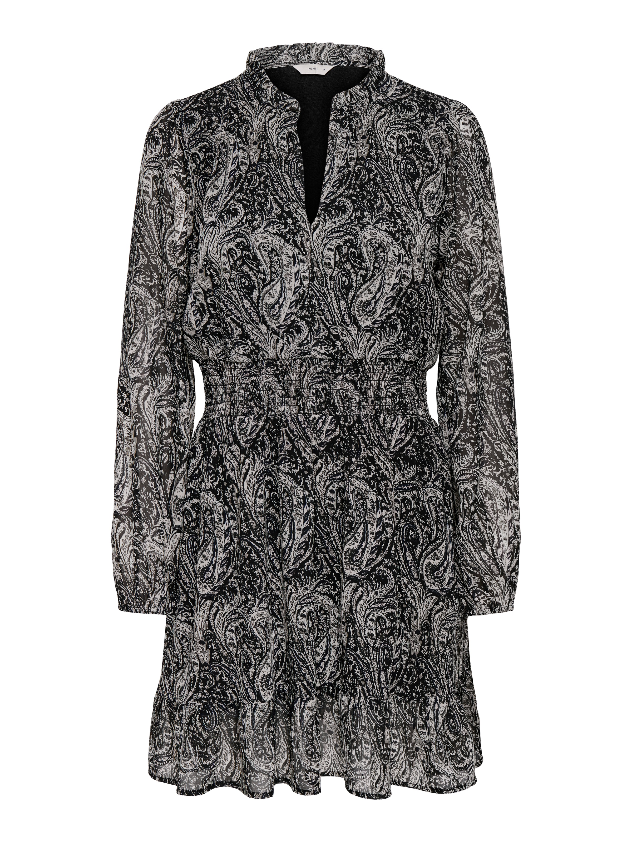 ONLY Robe en mousseline de soie »ONLCAROLINE L/S SHORT DRESS WVN NOOS« Polyester