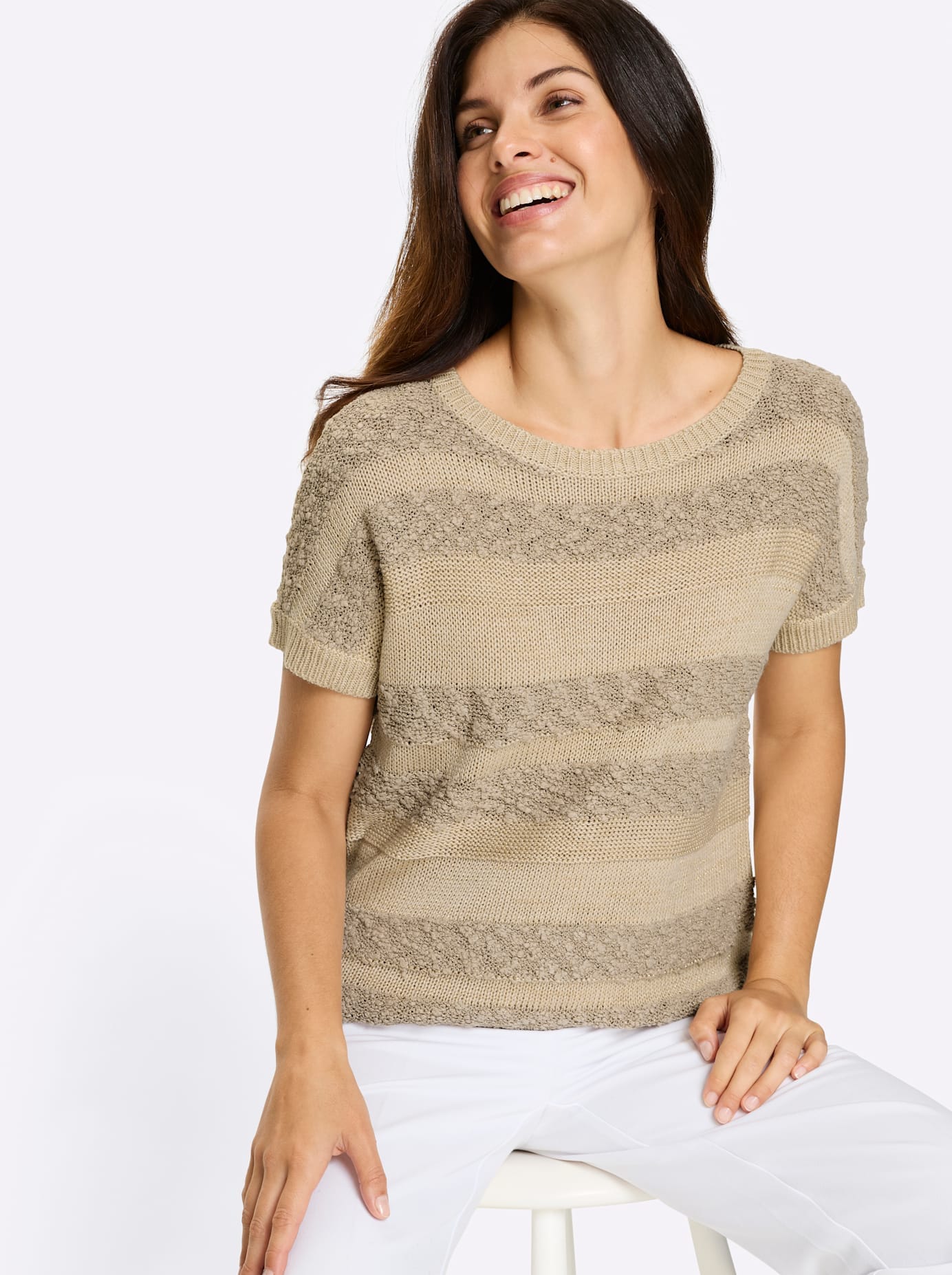 Classic Basics Pull long »Kurzarm-Pullover«