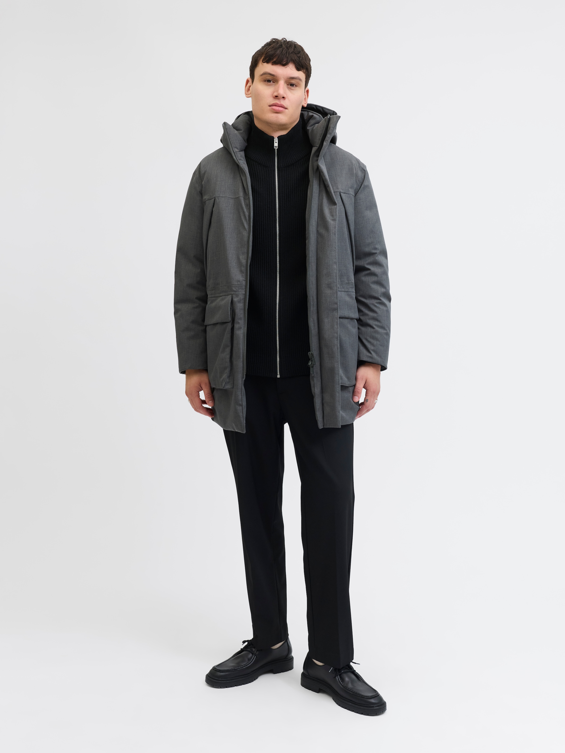 Jack & Jones Strickjacke »JJPANNEL KNIT ZIP CARDIGAN AW25«