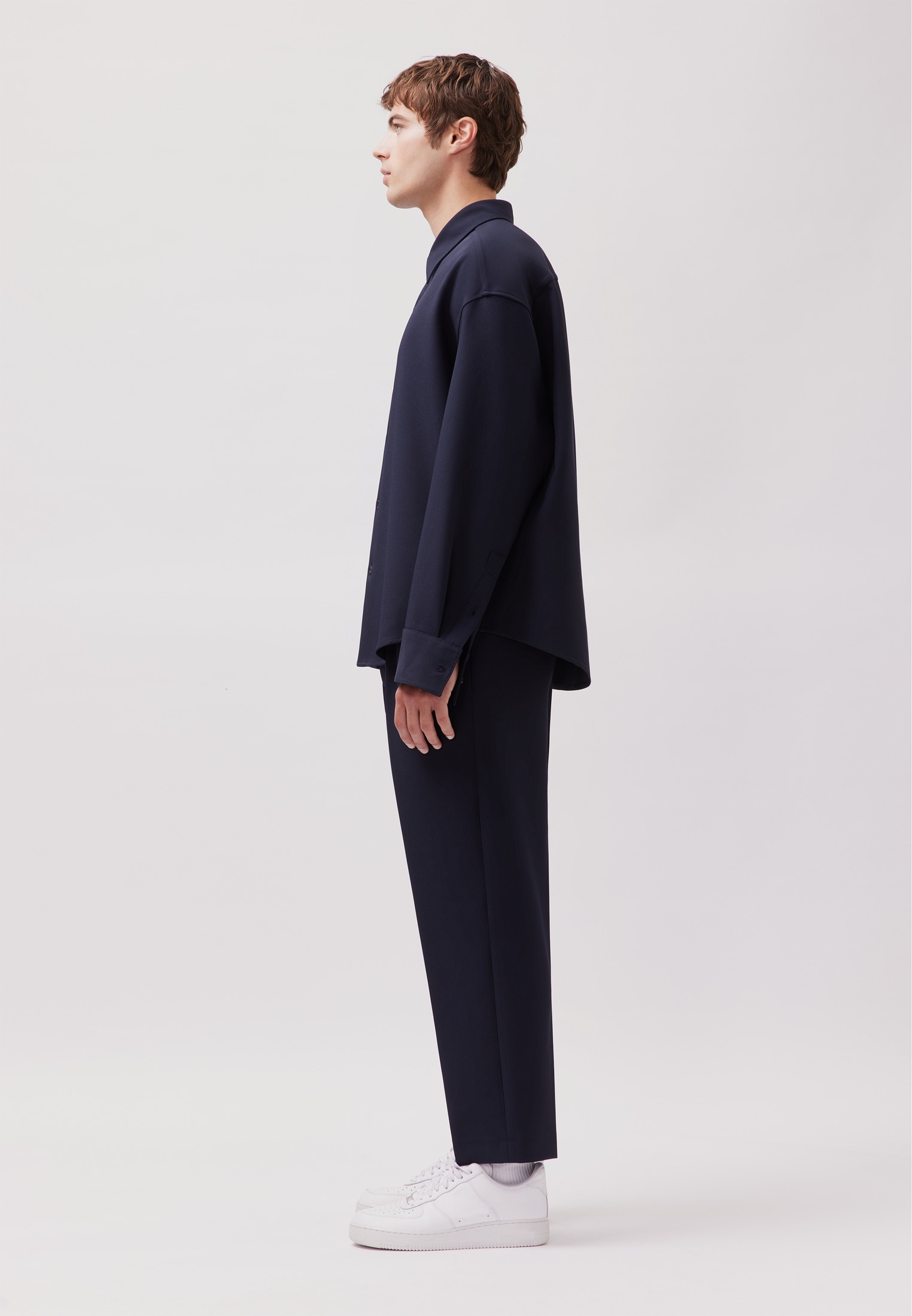 studio seidensticker Businesshemd Oversized 1/1 Kentkragen Uni