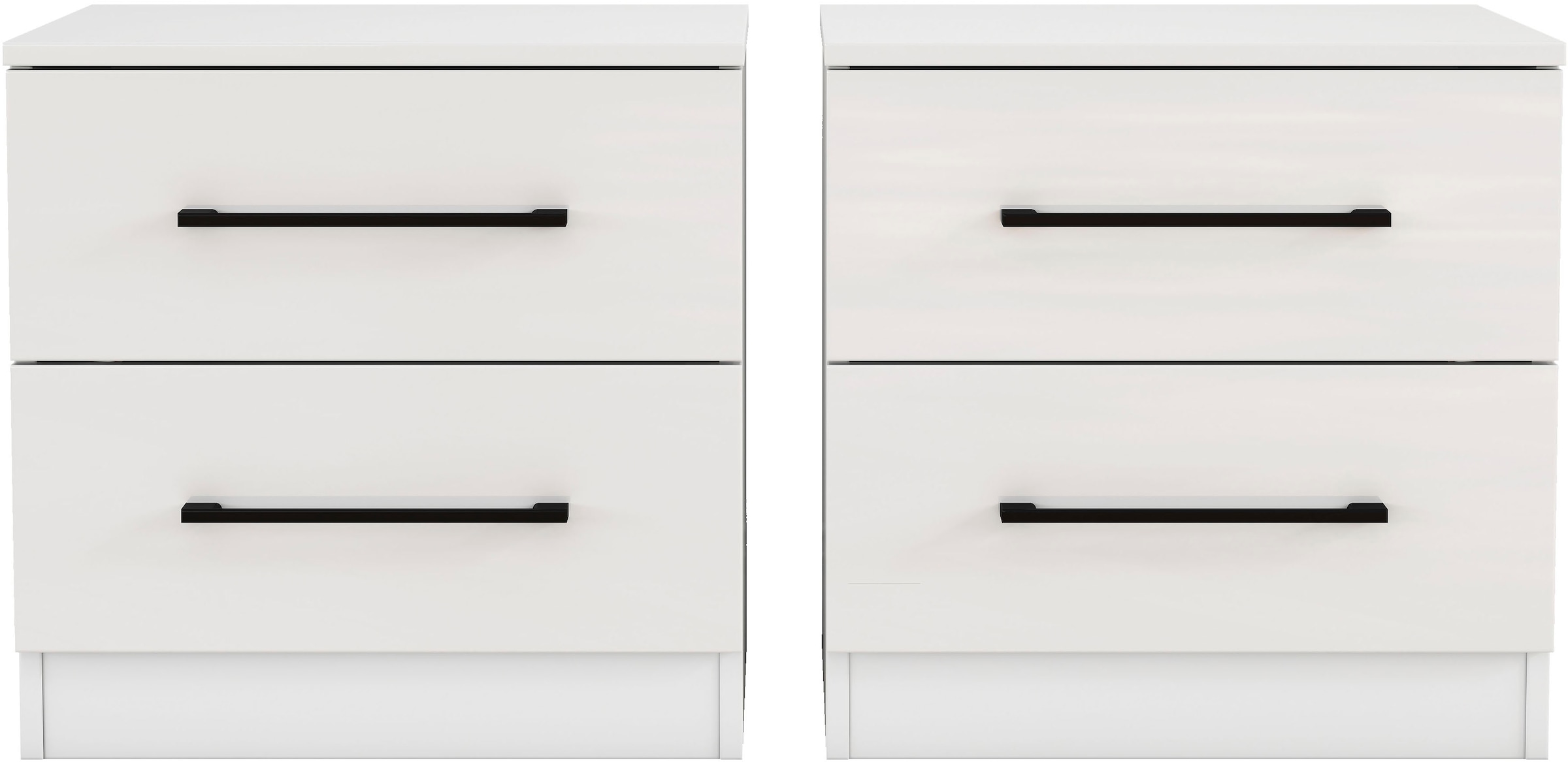 GOODproduct Nachtkommode »Sylt Schlafzimmerschrank Garderobe Schrank hochglanz« Spar-Set, modernes Hochglanz Nachtschrank Set (2 Stück) Stilvolles Design, 2 Stk. tlg. Nachttisch Bestseller Beistelltisch Kommode