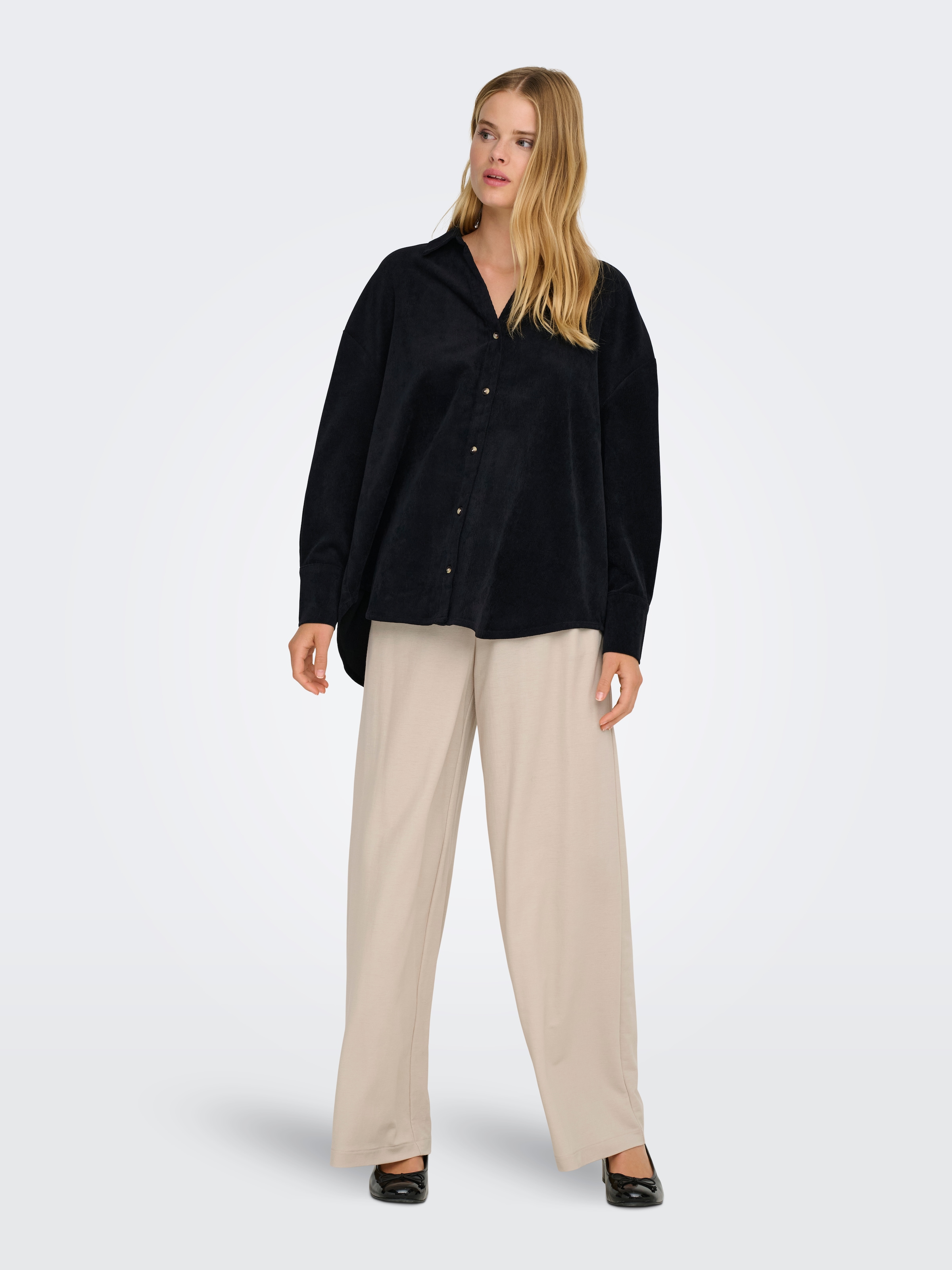 ONLY Langarmbluse »ONLMARIKE LIFE L/S CORD LOOSE SHIRT PNT«