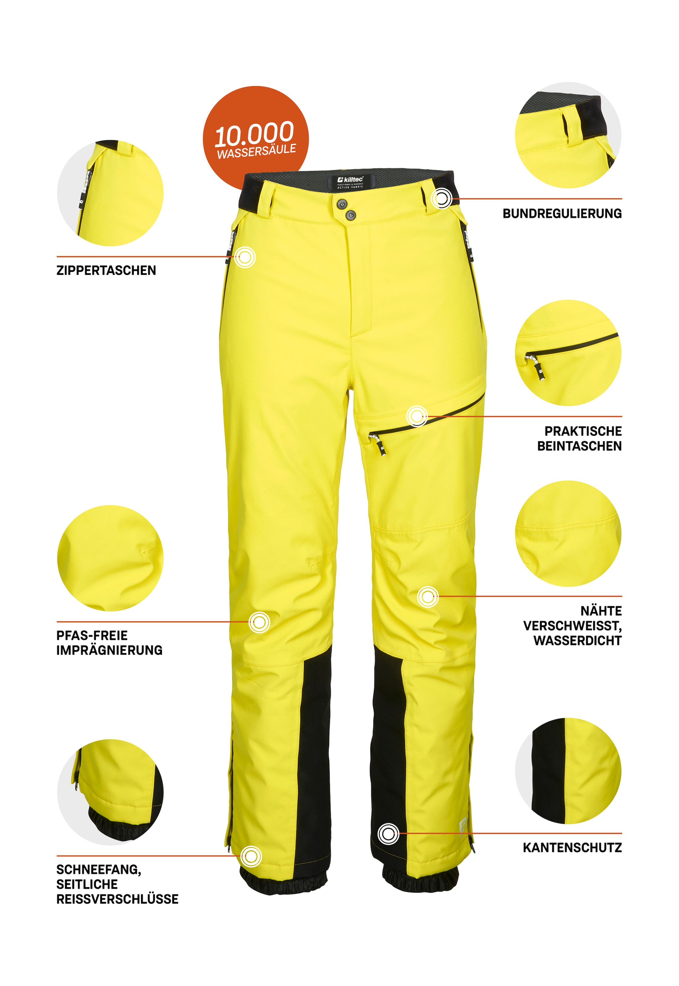 Killtec Skihose »KSW 279 MN SKI PNTS«  Wind- und wasserdichte Skihose, atmungsaktiv, mit Schneefang