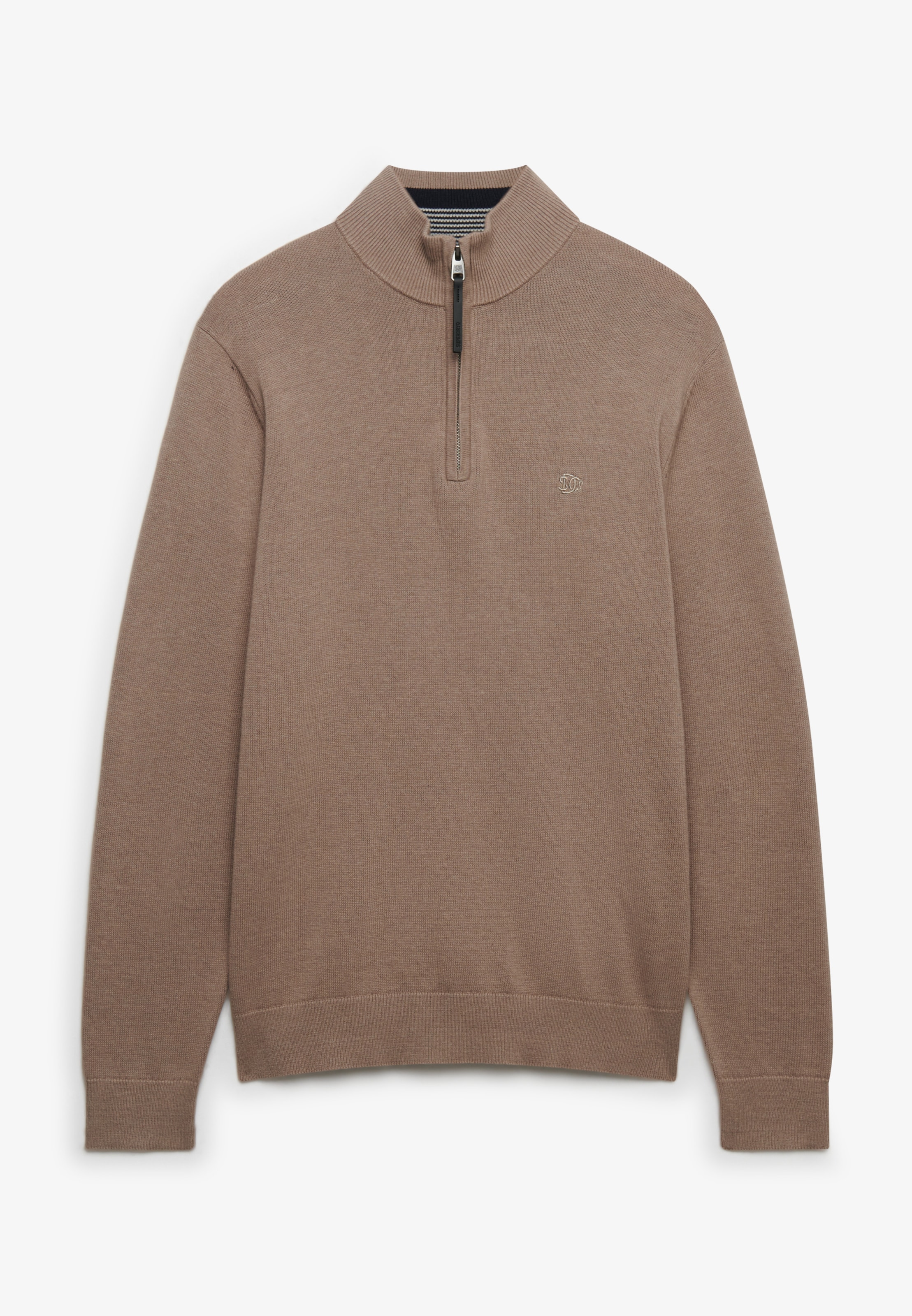 Superdry Troyer »ESSENTIALS COTTON HALF ZIP« aus Baumwolle, Slim Fit, hochschliessender Kragen mit Reissverschluss