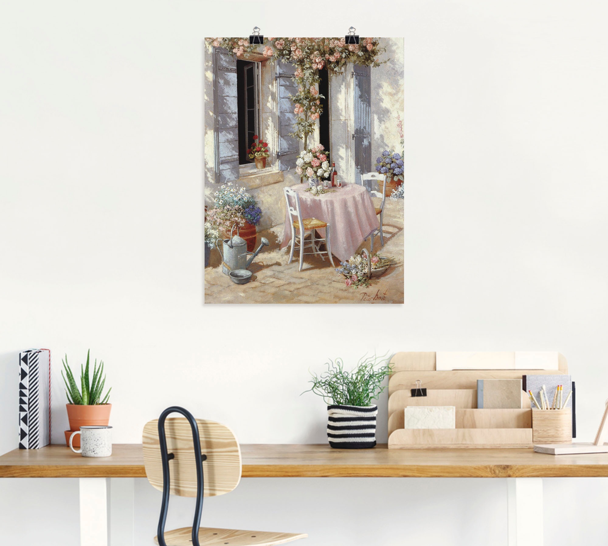 Artland Wandbild »Einladung« Garten 1 Stk. tlg. als Leinwandbild, Poster in verschied. Grössen