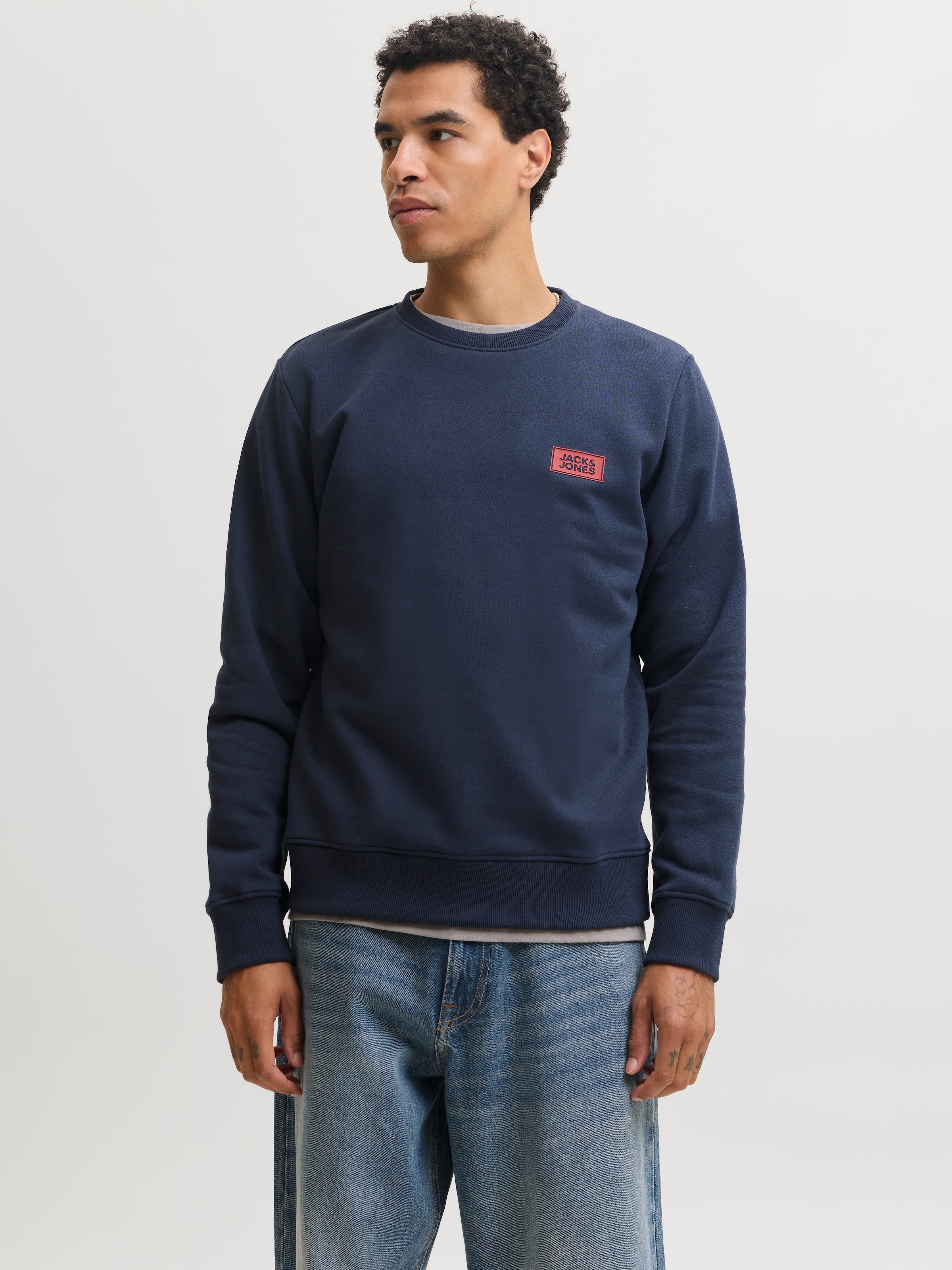 Jack & Jones Sweatshirt »JJRUSH SWEAT CREW NECK«, Baumwollmischung, regular fit
