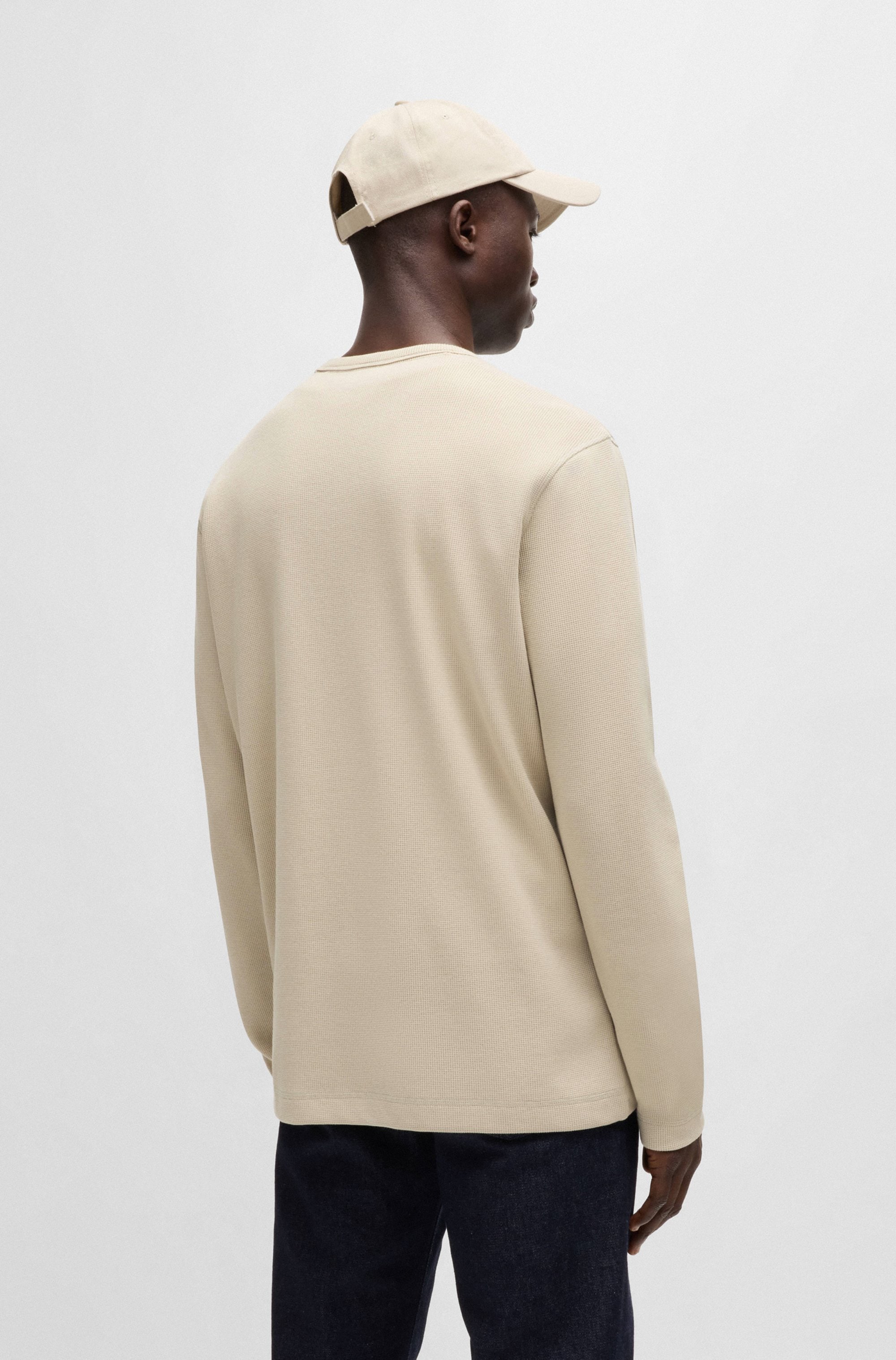 BOSS ORANGE T-shirt à manches longues »Tempesto« mit BOSS-Stickerei