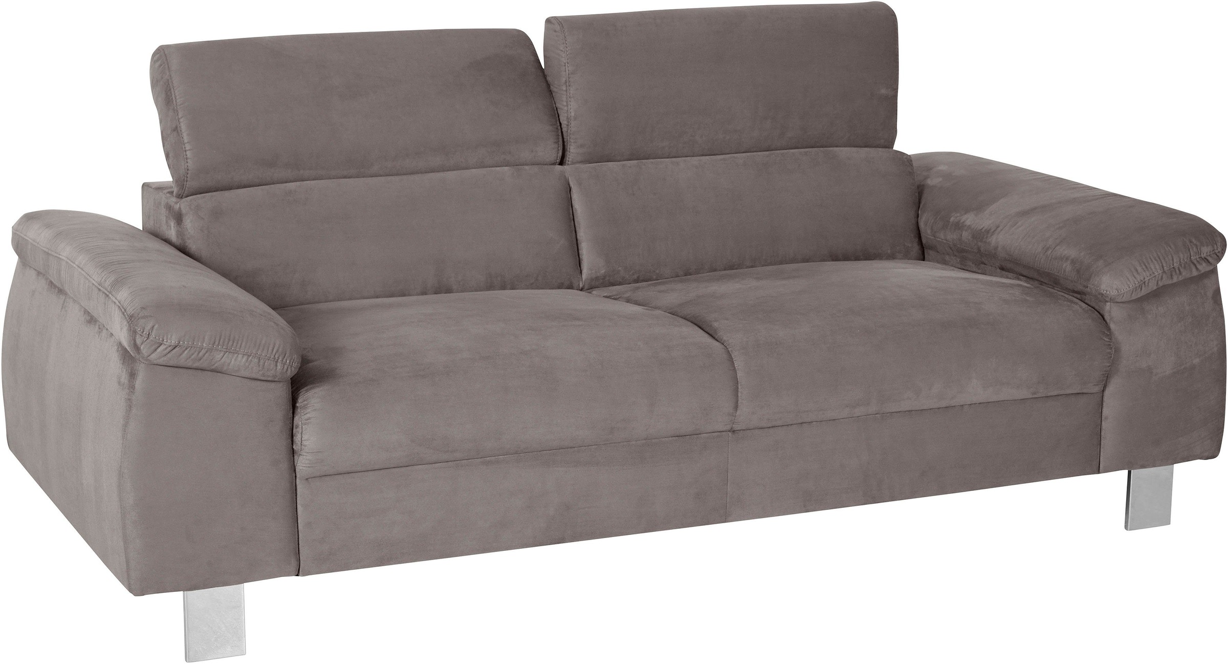 COTTA Ensemble rembourré »Komaris, B: 193 bzw. 100 cm« Set,  Set: 3er-Sofa & Hocker, mit Kopfteilverstellung