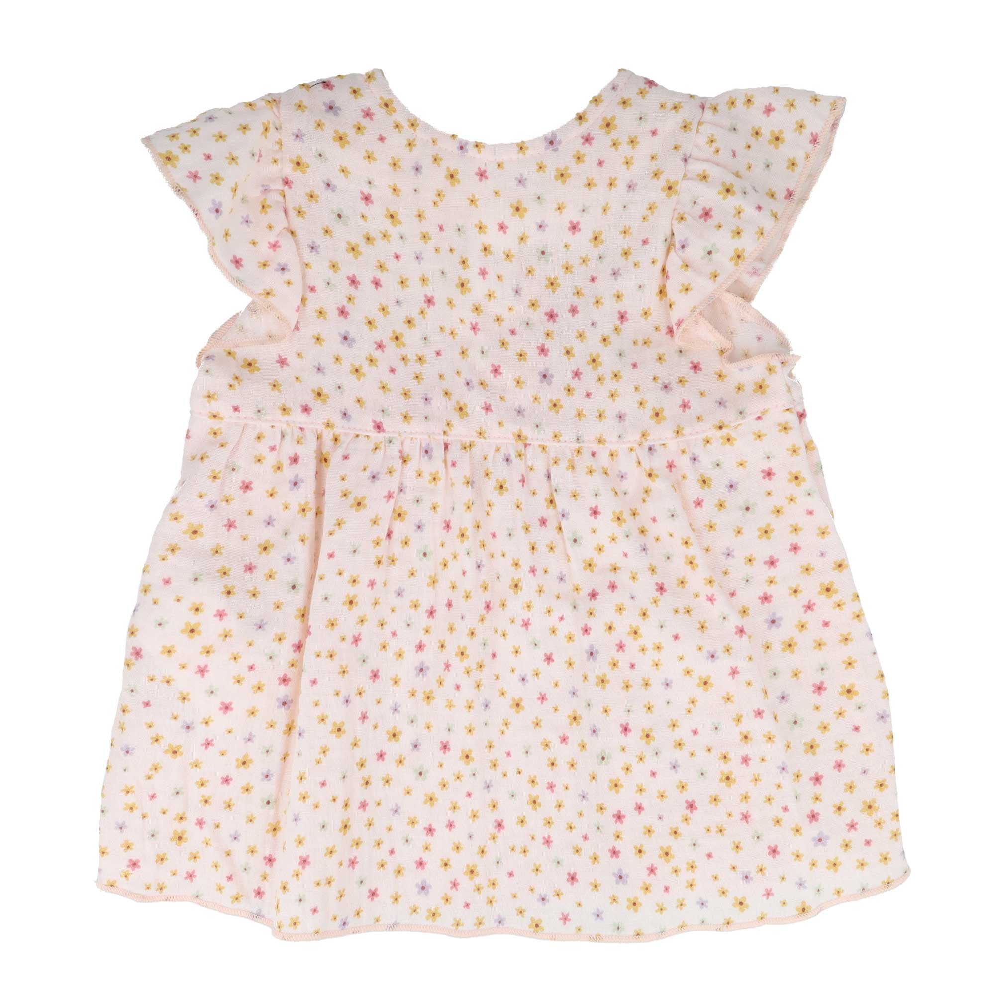 MAXIMO Haut de chemise 1 rosa, Blümchen, Musselin, Holzknöpfe, Baby Girl