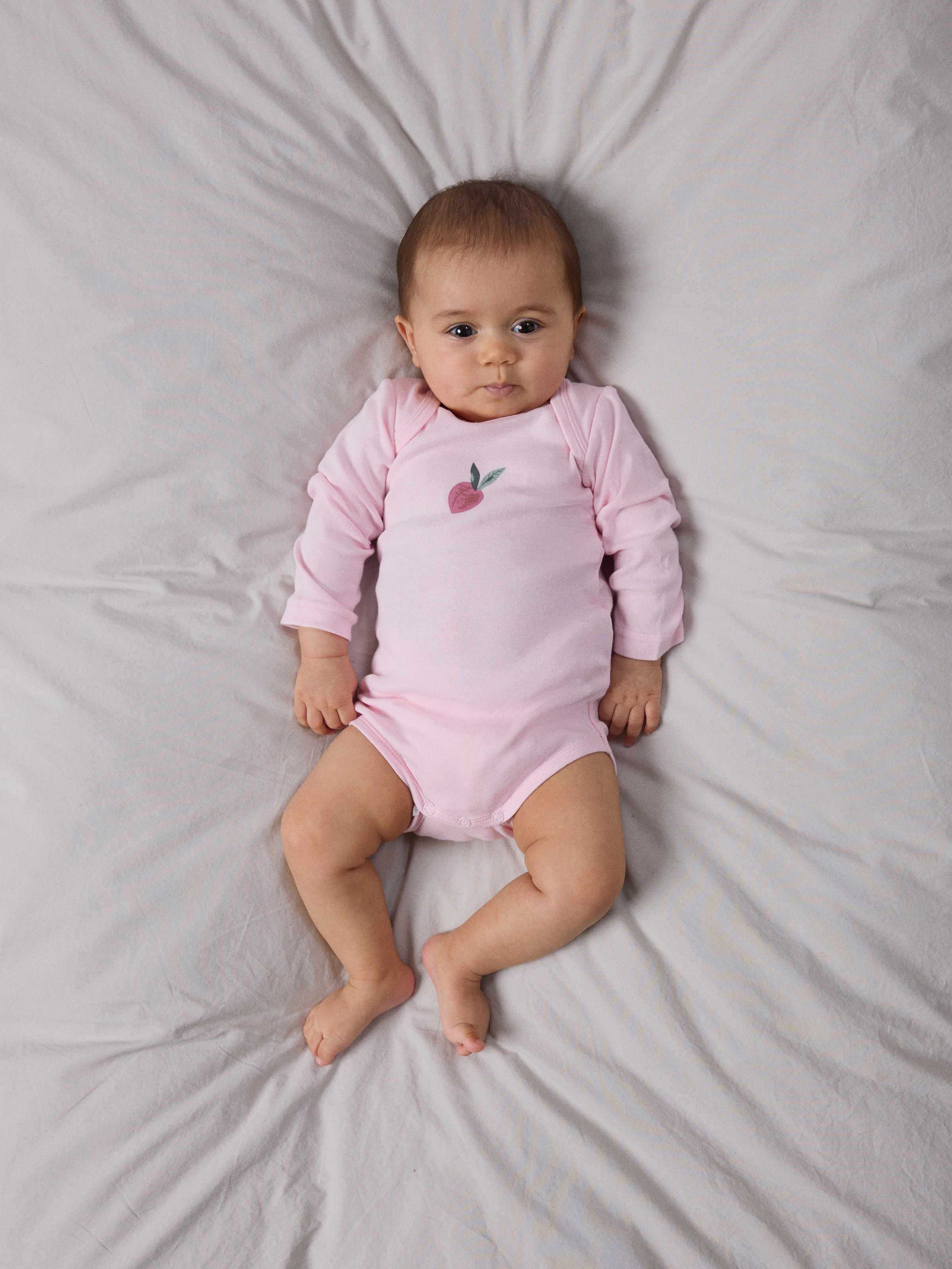Name It Langarmbody »NBFBODY 3P LS PEACHES NOOS« Packung, 3 Baumwolle, 3-er Packung