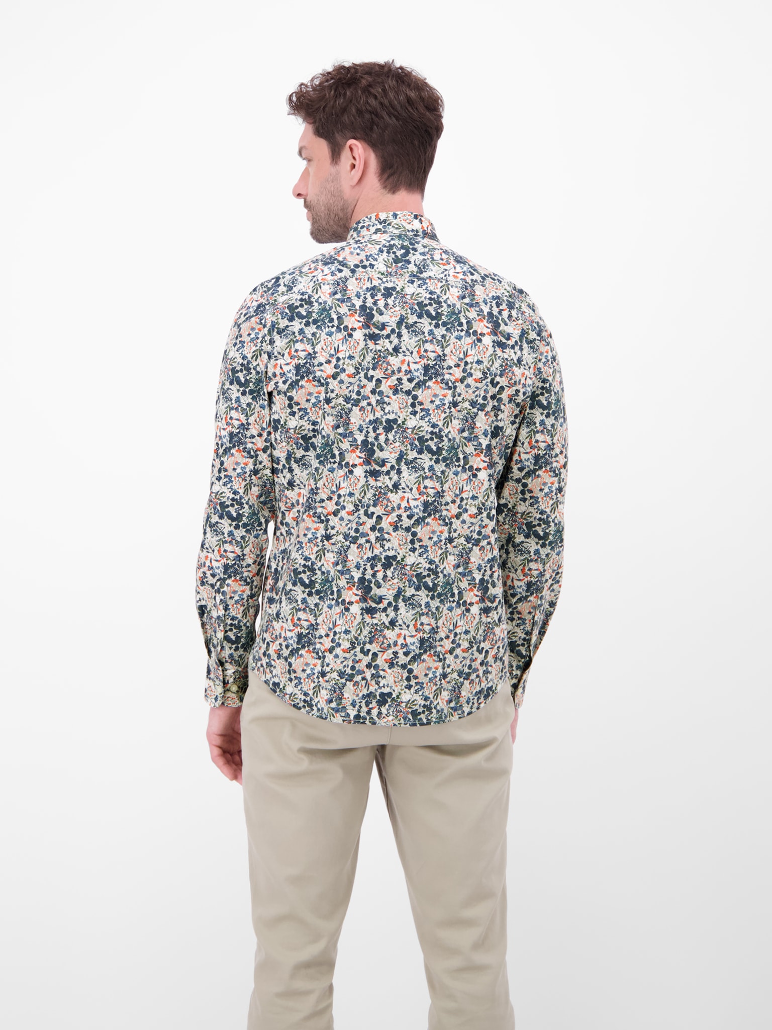 LERROS Chemise à manches longues mit Minimal-Print, geblümt