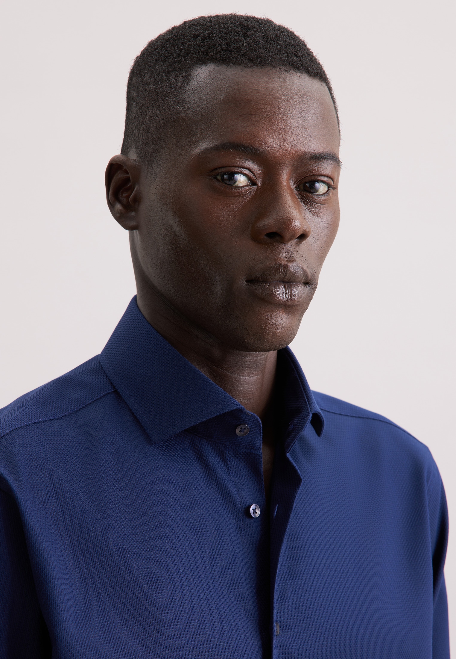 seidensticker Businesshemd »Schwarze Rose« Regular 1/1 Kentkragen Struktur