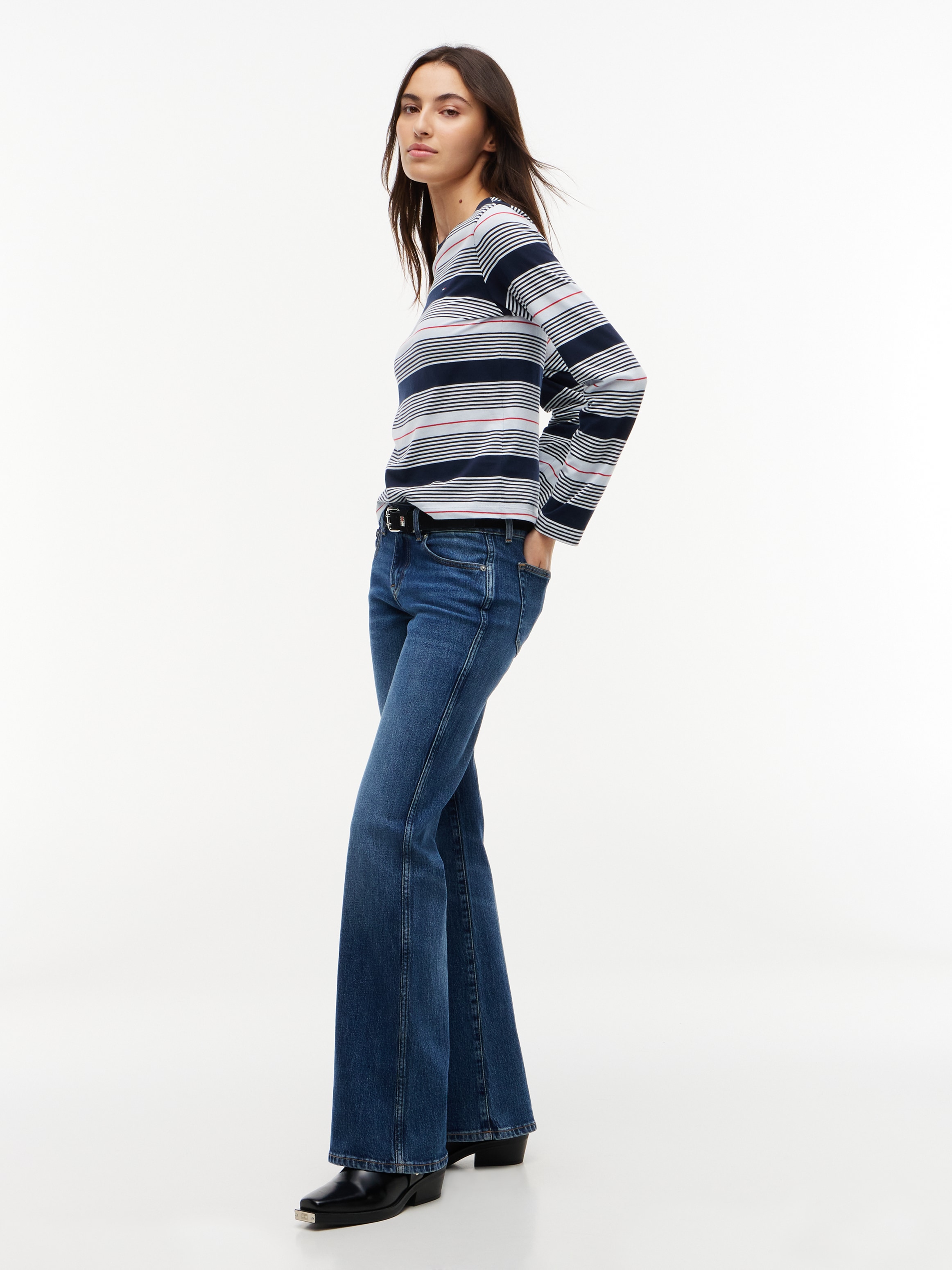 Tommy Jeans Bootcut-Jeans »SIA LOW RISE BOOTCUT BJ0155« Baumwollmischung