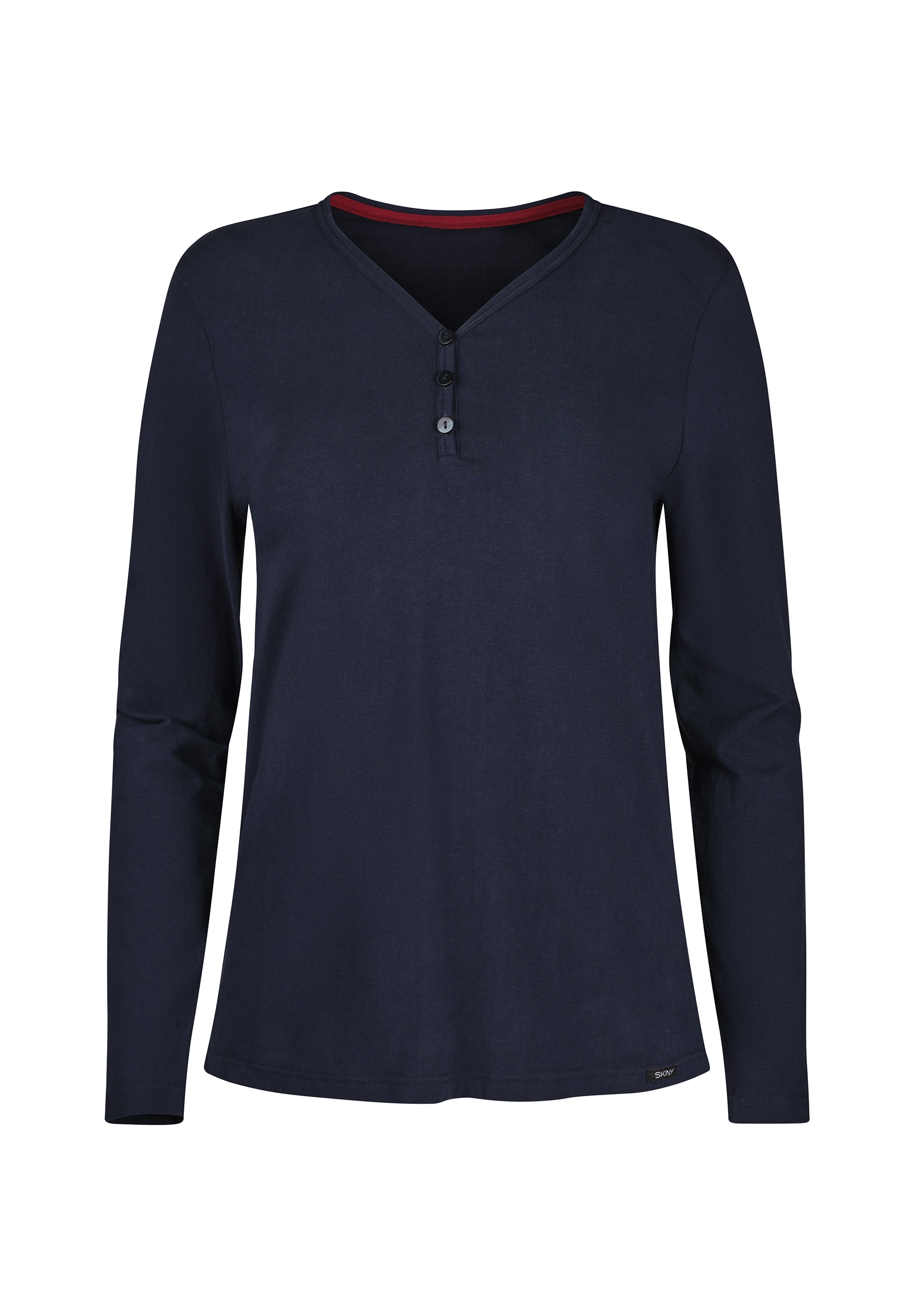 Skiny Pyjama »Night In Skiny Flanell« 2 pièces elastischer Bund, Bindeband, Oberteil mit Knöpfen, langärmelig