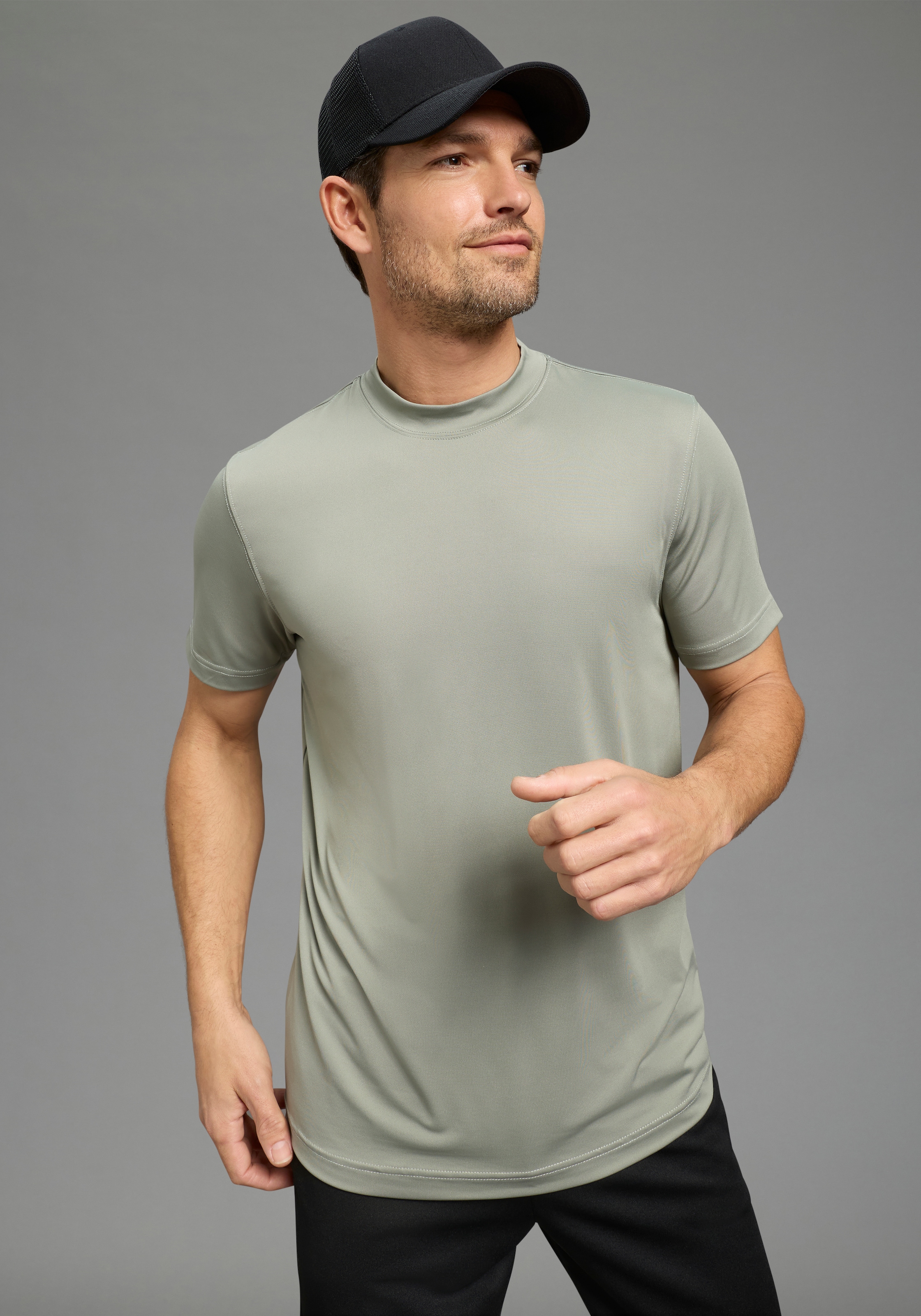 Ocean Sportswear Funktionsshirt »atmungsaktiv , quick dry« schmal geschnitten, Kurzarm, schnell trocknend, unifarben