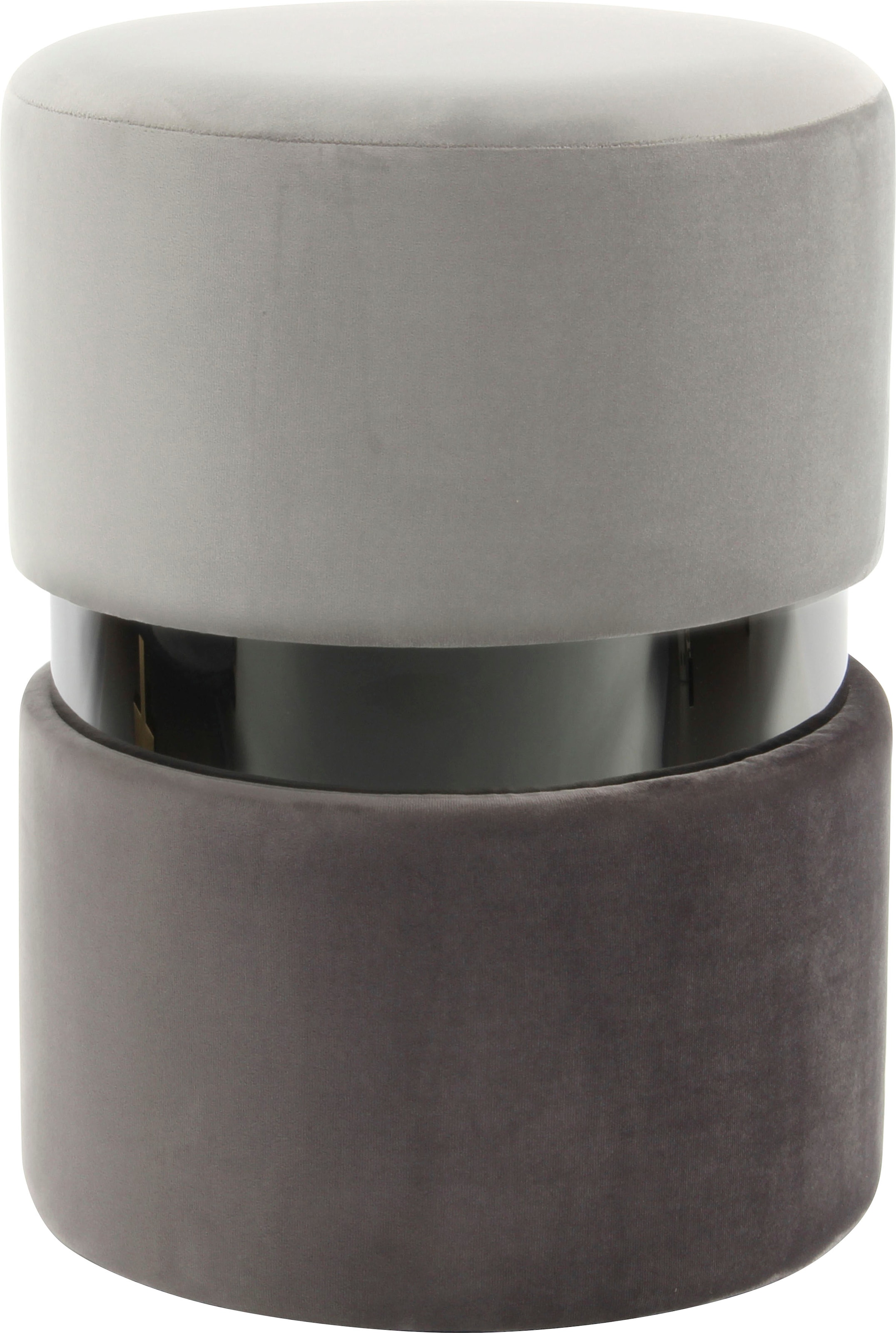 Kayoom Sitzhocker »Hocker Gipsy 825, stilvoller Sitzhocker, runde Form, stilvolles Design« 1 Stk. tlg. samtweich, platzsparend, vielfältig einsetzbar, weiche Polsterung