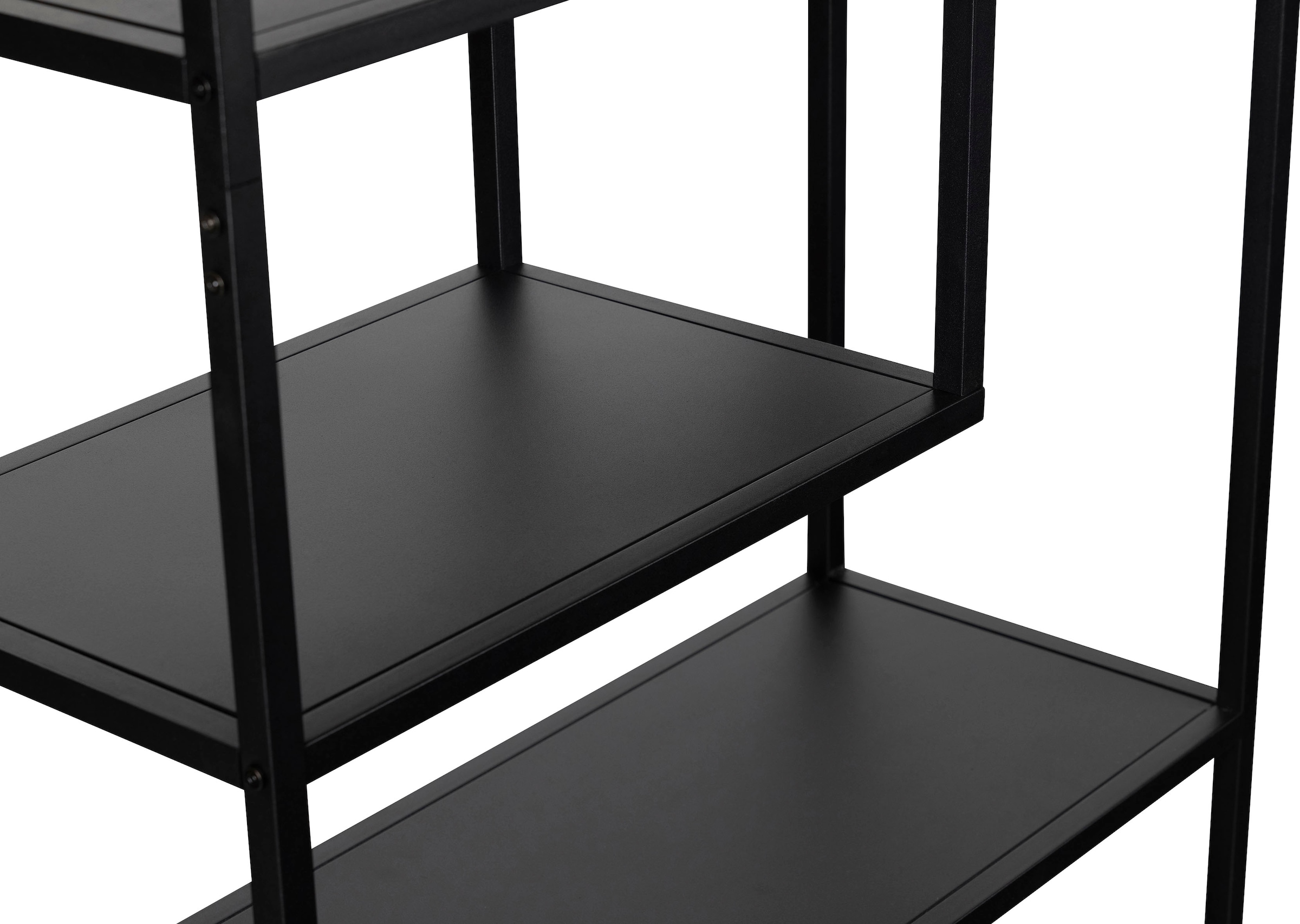 WOOOD Étagère à livres »Teun Metall pulverbeschichtet, H 188 x B 85 x T 35 cm« Capacité de charge 30 kg par sol, fixation murale, facile d'entretien