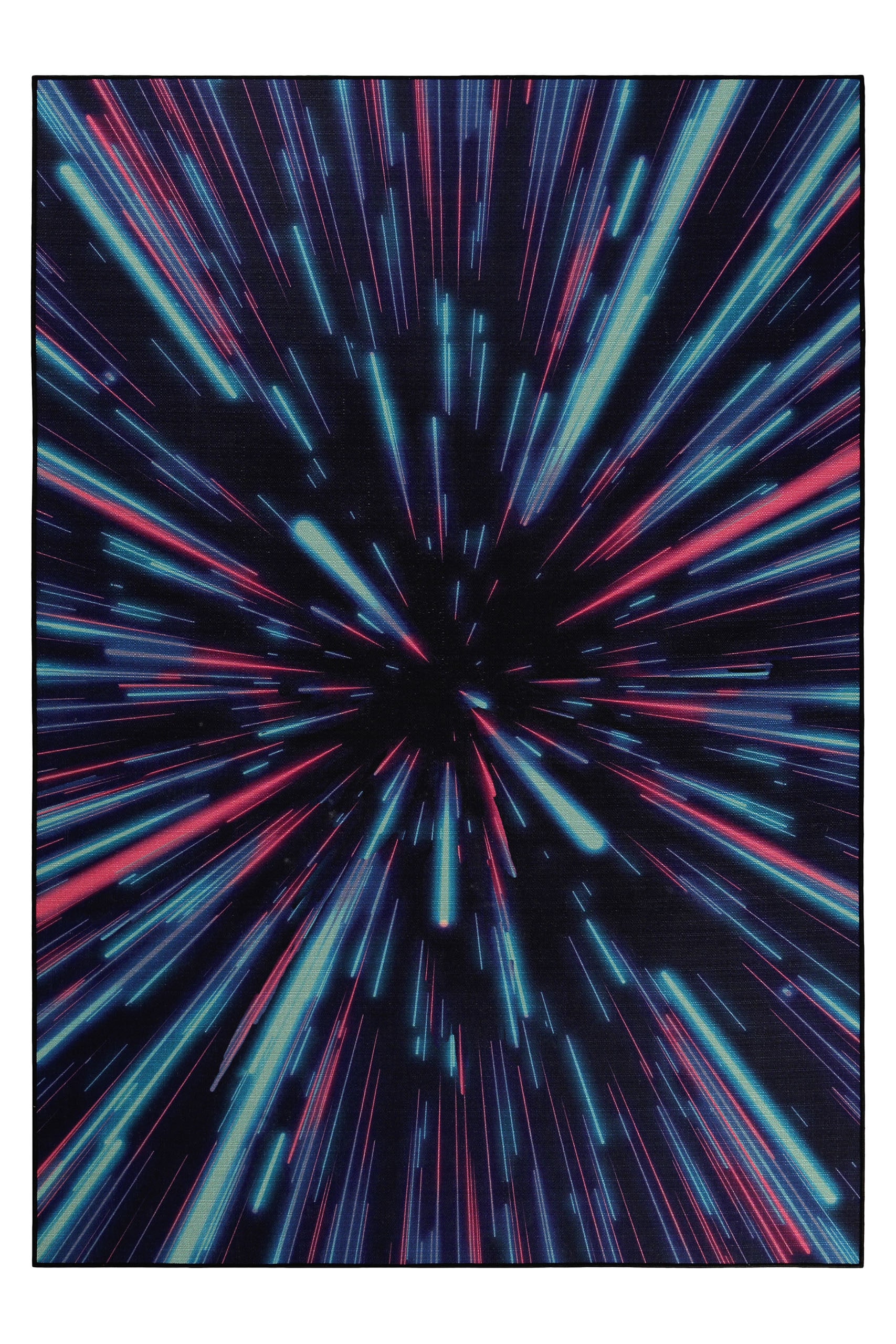 Wecon home Teppich »Neon Horizon« rechteckig 5 mm Höhe Gamer Teppich, gewebt, futuristisch, robust, Gaming Room, rutschfest