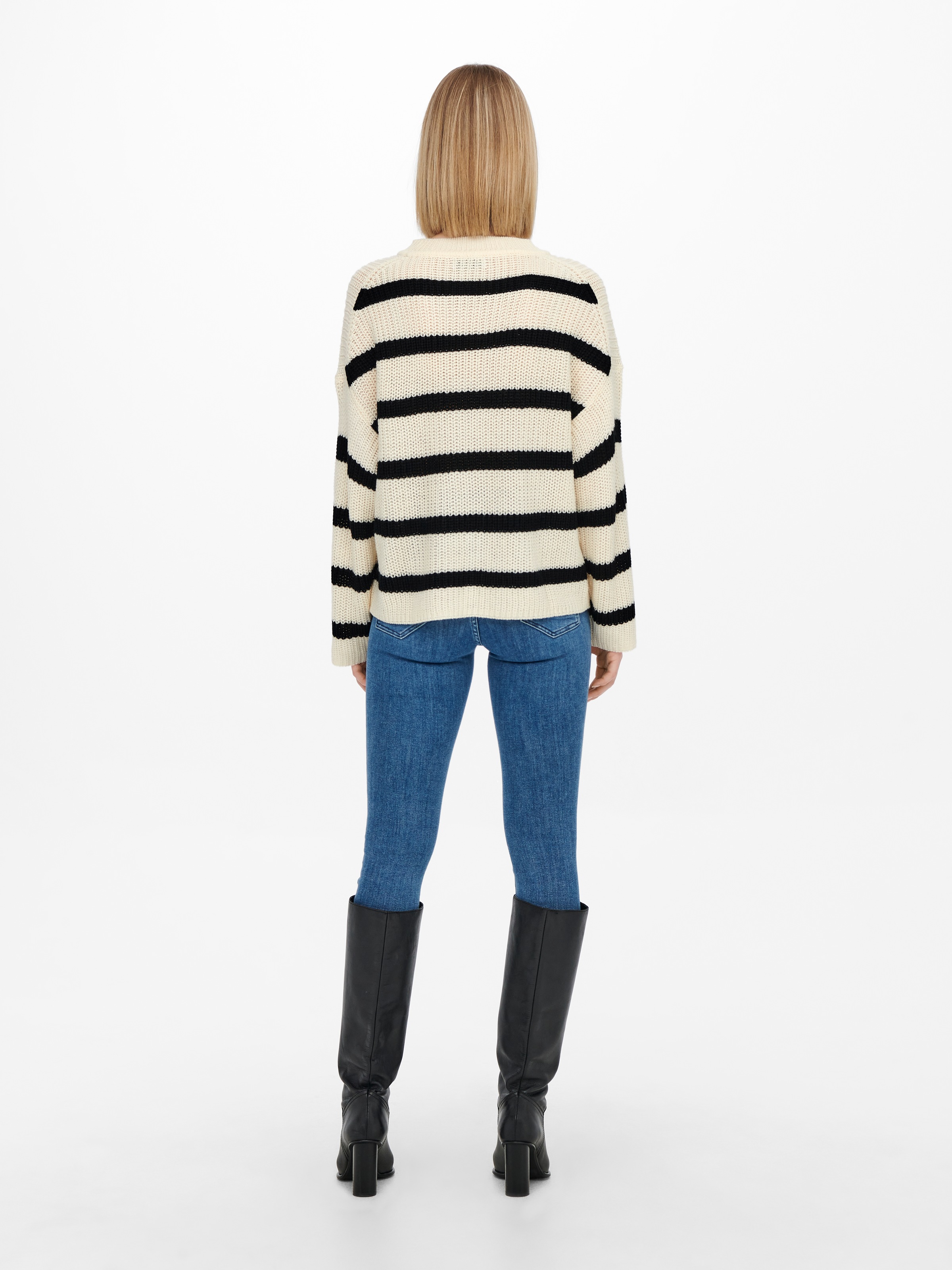 JDY Pull en tricot »JDYJUSTY L/S STRIPE PULLOVER KNT NOOS«