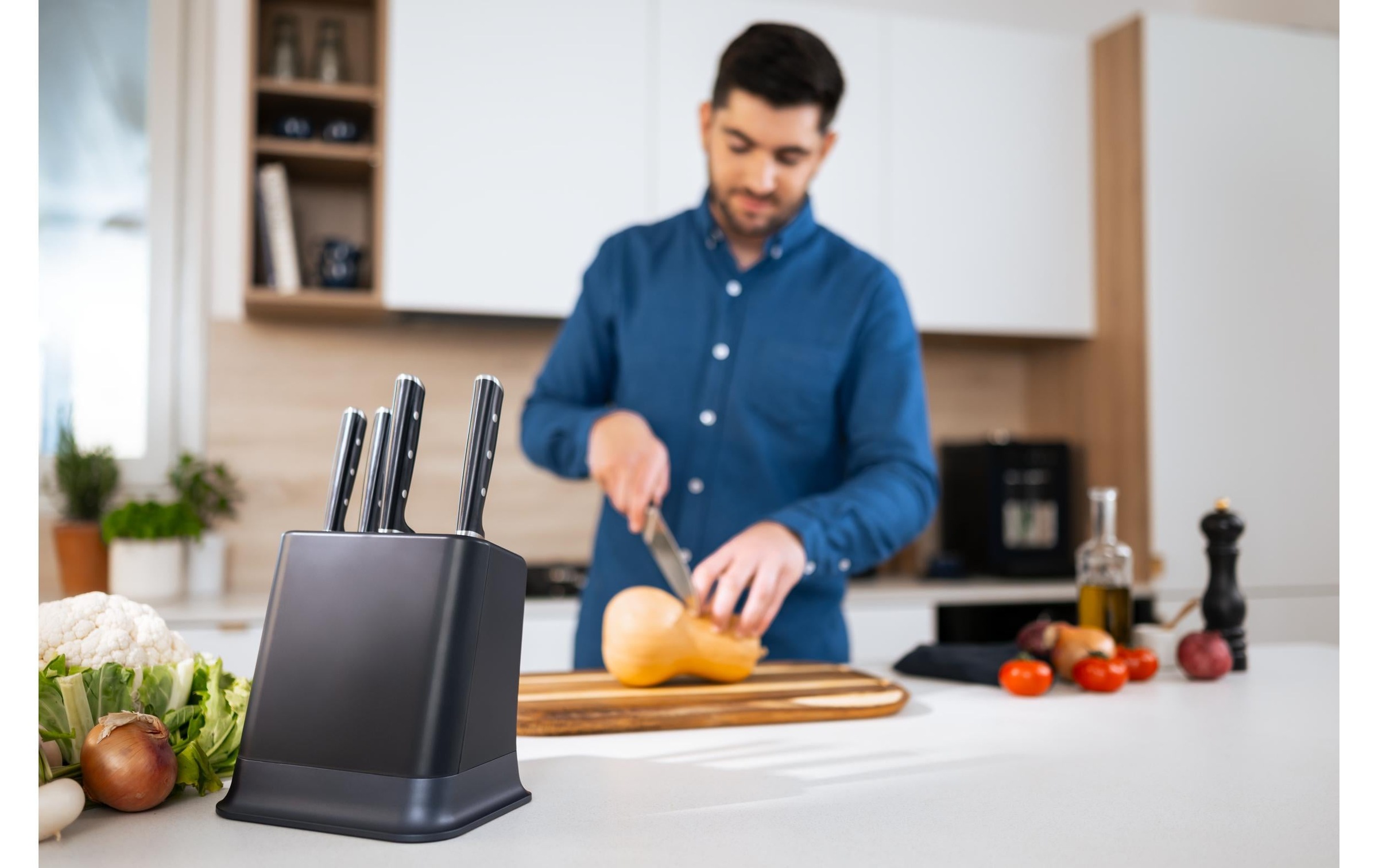 Tefal Messerblock »EverSharp Pro« 6 selbstschärfender Messerblock, Klinge aus deutschem Edelstahl